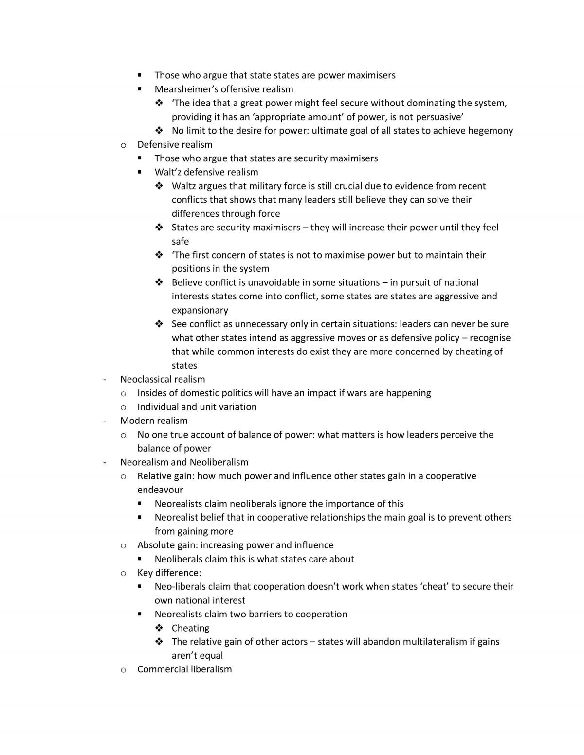 International Security, Interdependence and Organisation Revision Notes - Page 13