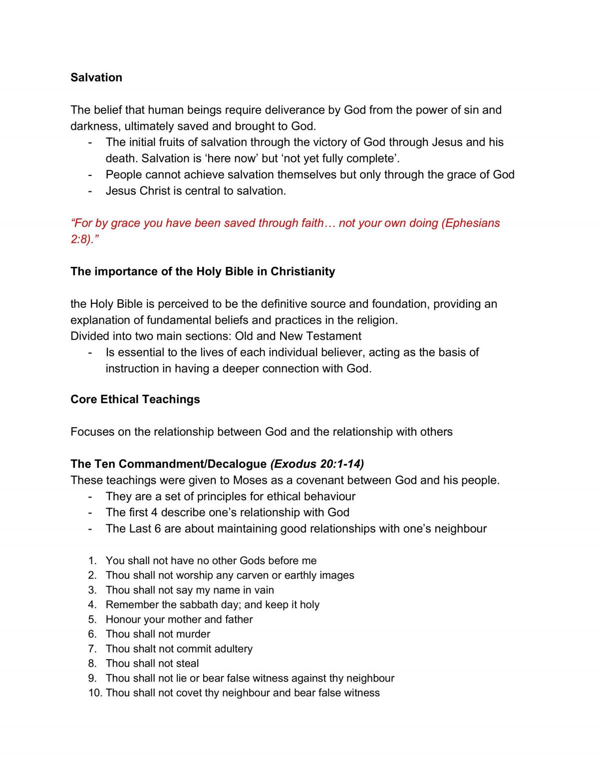 Prelim Studies of Religion Study Notes - Page 18