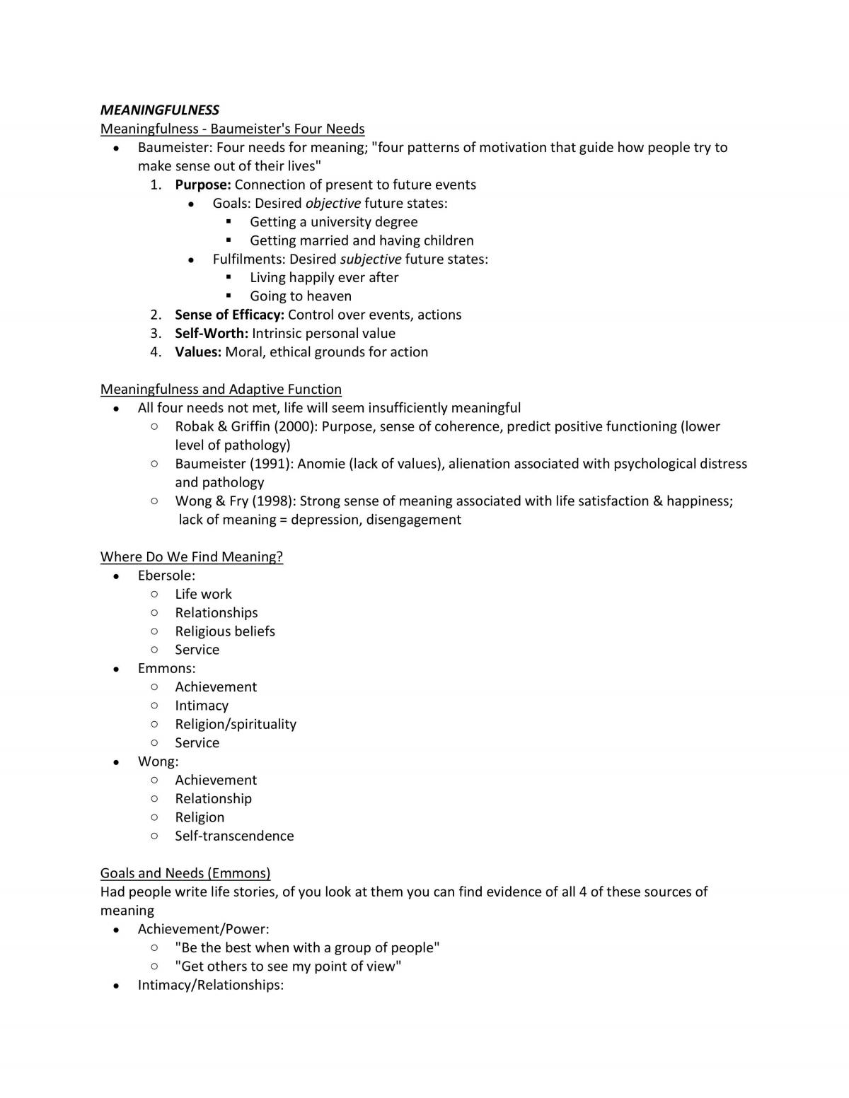 Full Class Notes - Positive Psychology - Page 53