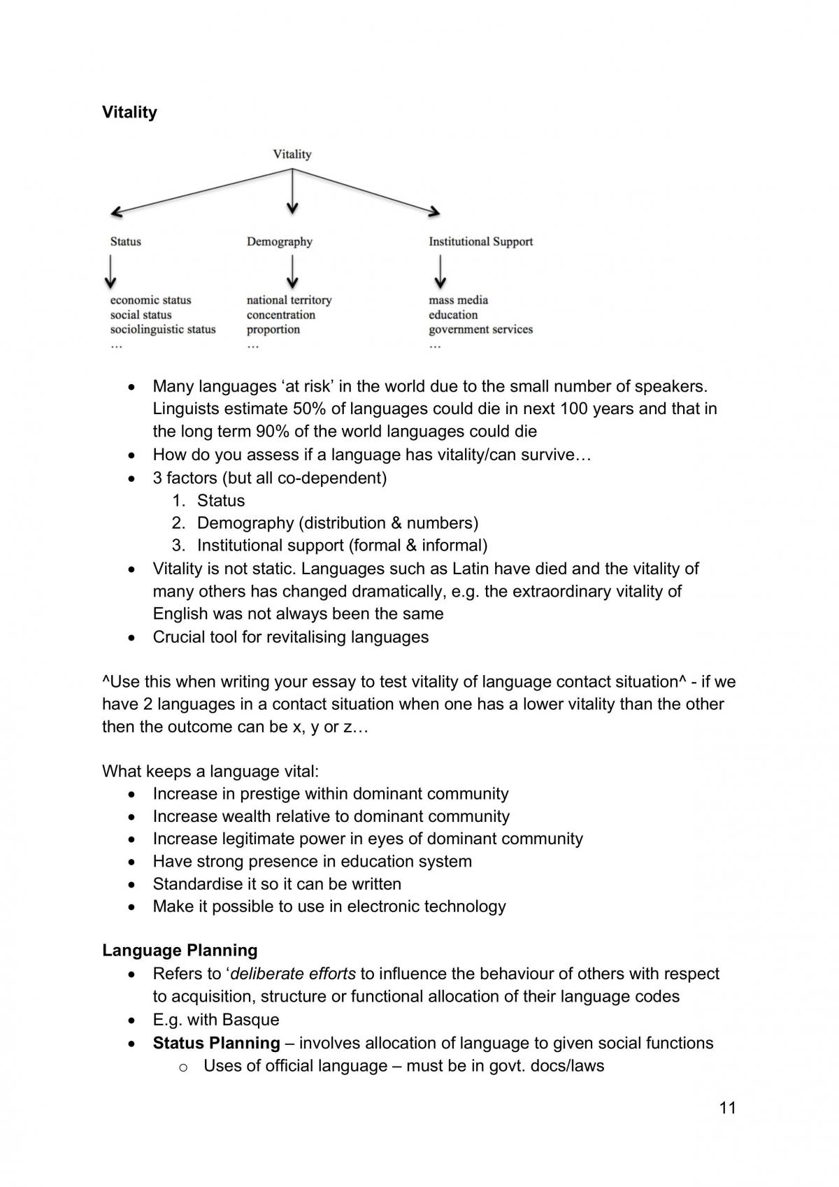 Transnationalism and Linguistic Contact in the Hispanic World Study Notes - Page 11