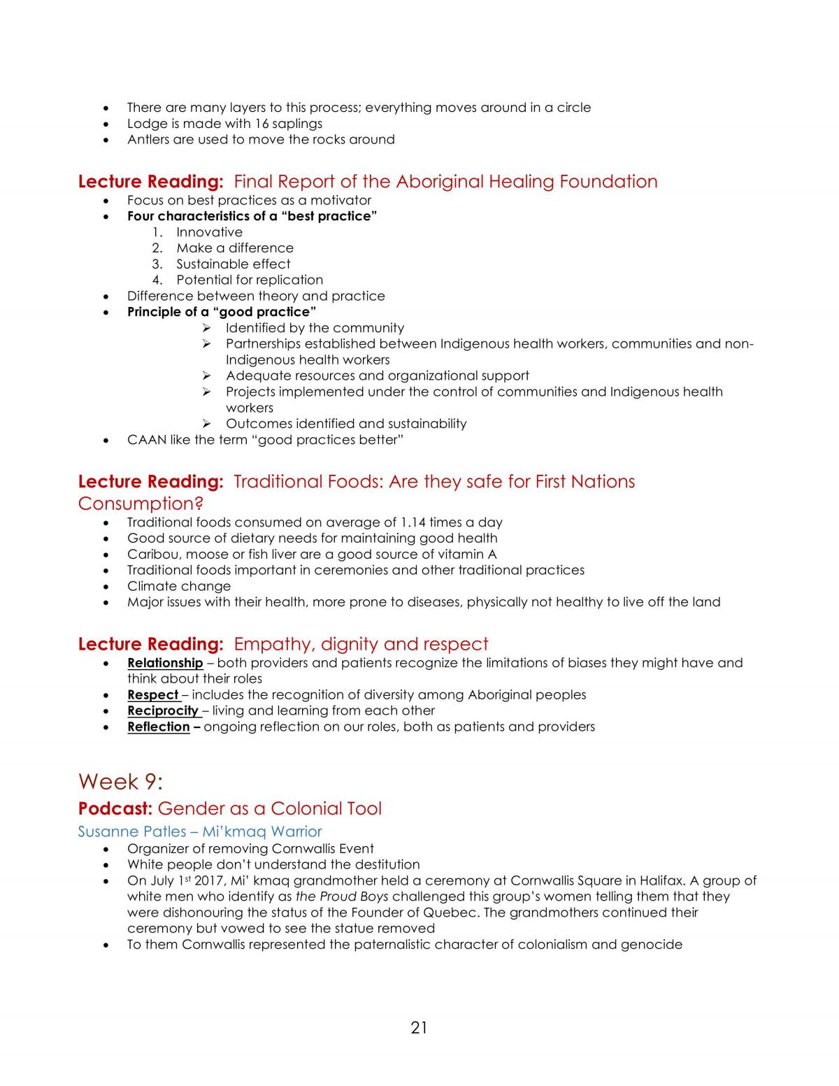 Topics in Indigenous Human Ecology final exam notes - Page 21