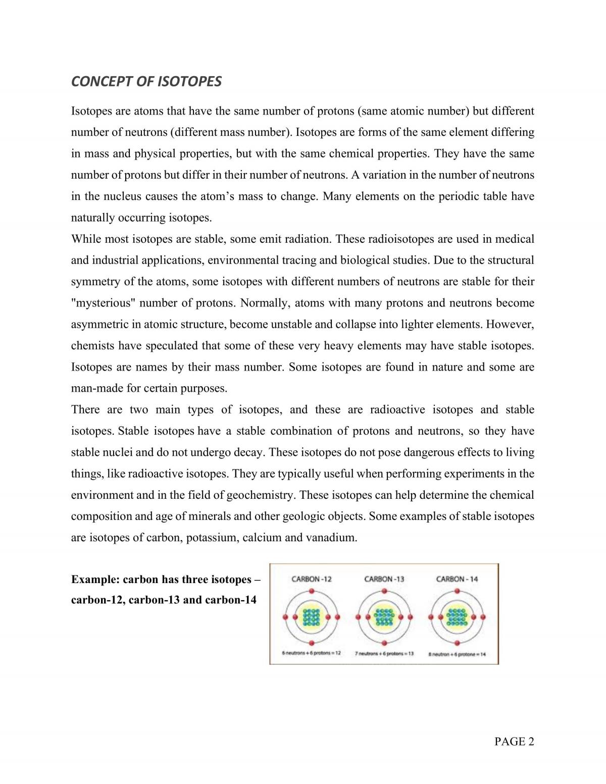 Depth Study - Isotopes and Technetium-99 - Page 3