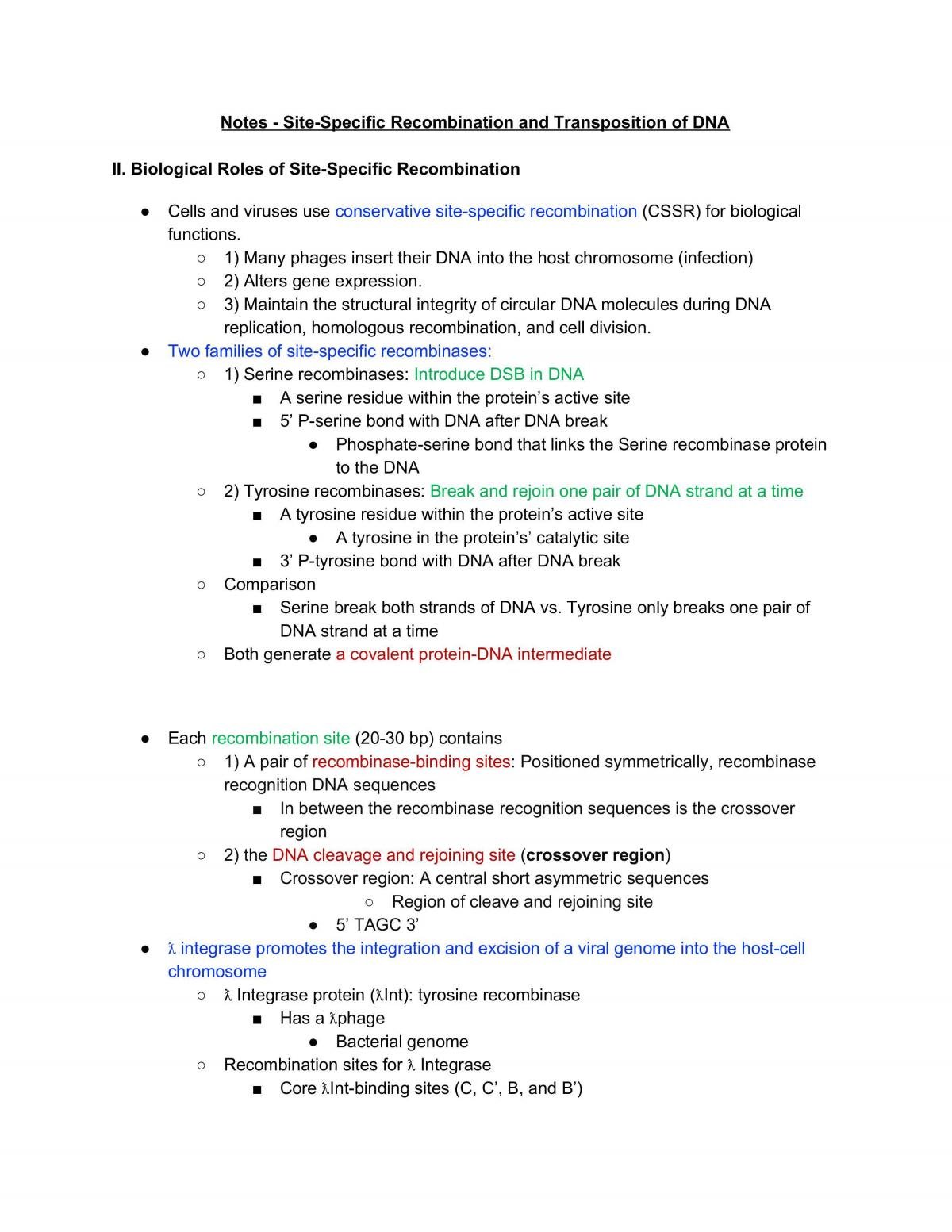 BIO 372 Molecular Biology Study Notes - Page 37