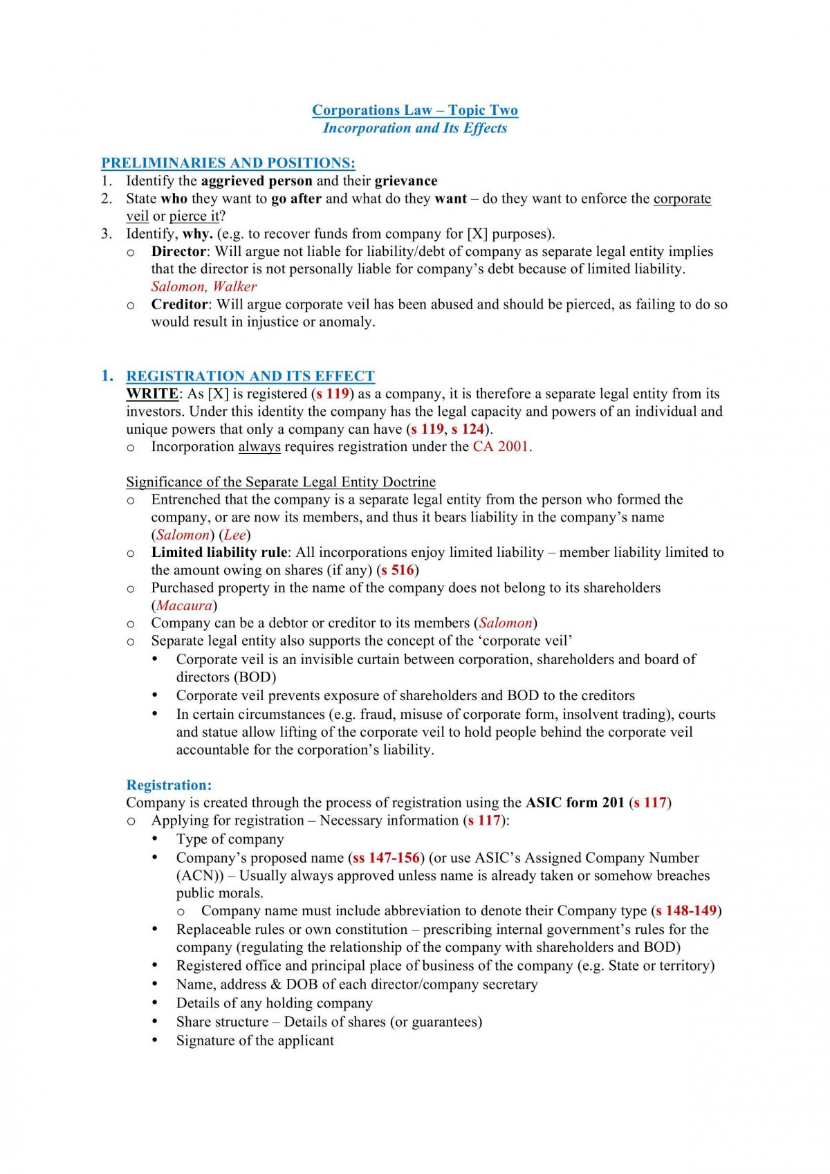 Corporations Law Exam Notes - Page 5