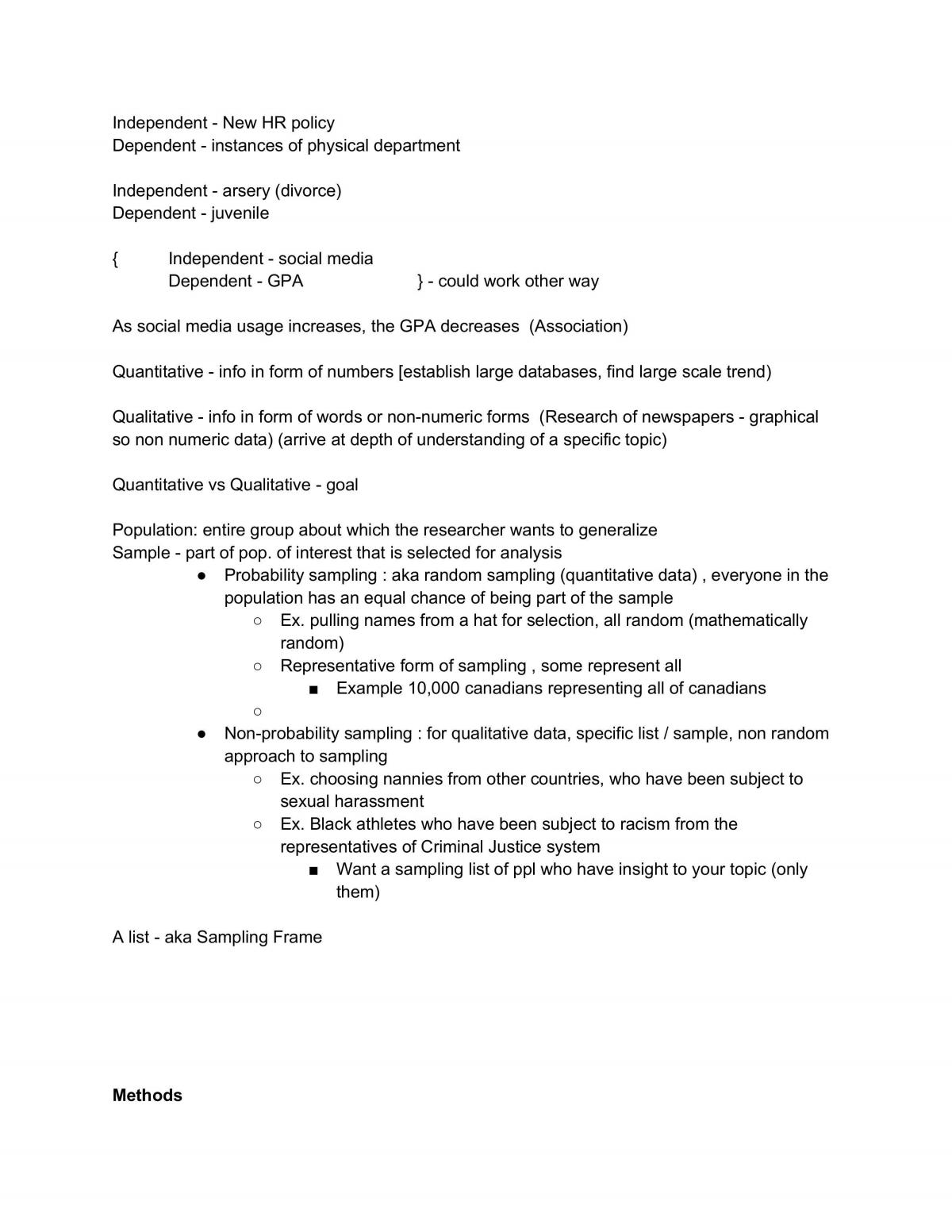 SOC 100 - Study Notes - Page 3