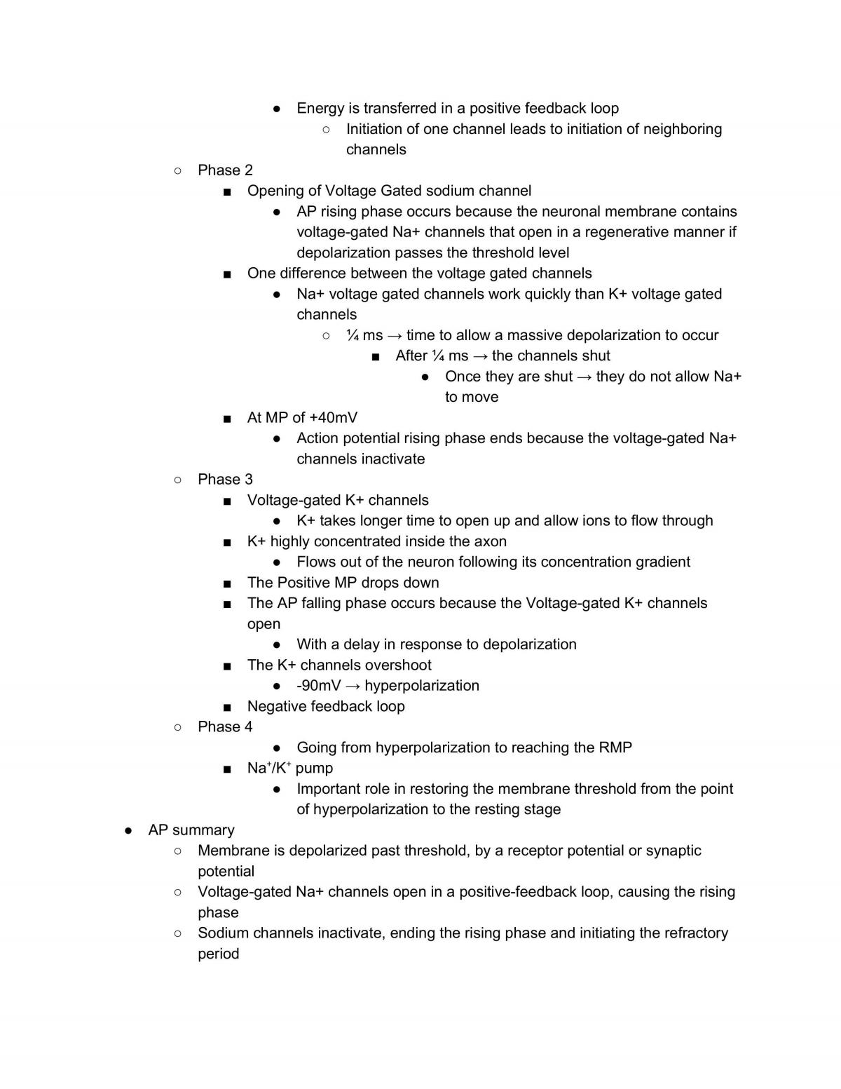 Introduction to Neuroscience Study Notes - Page 36