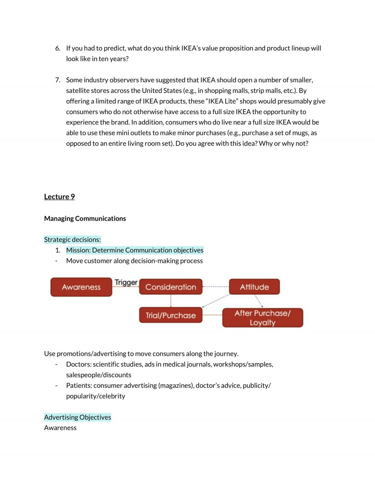 Principles of Marketing Notes RSM250 - Page 21