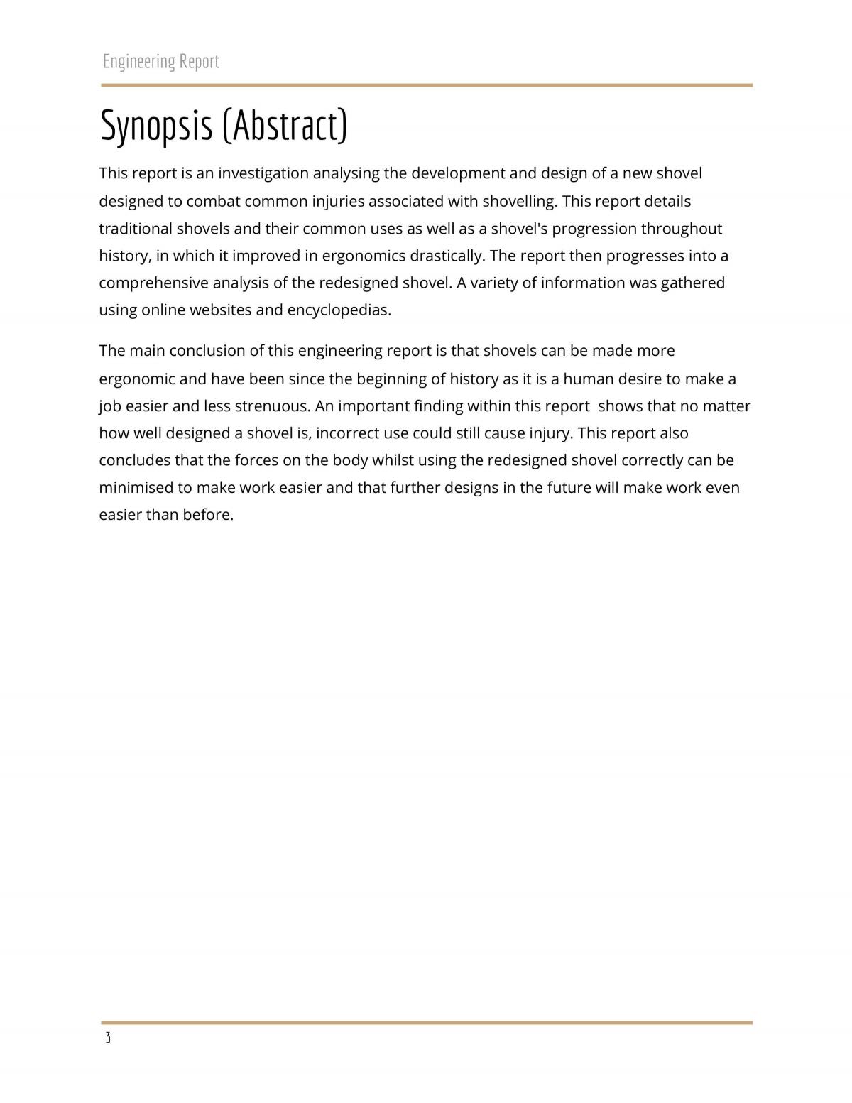 Shovel Engineering Report  - Page 3