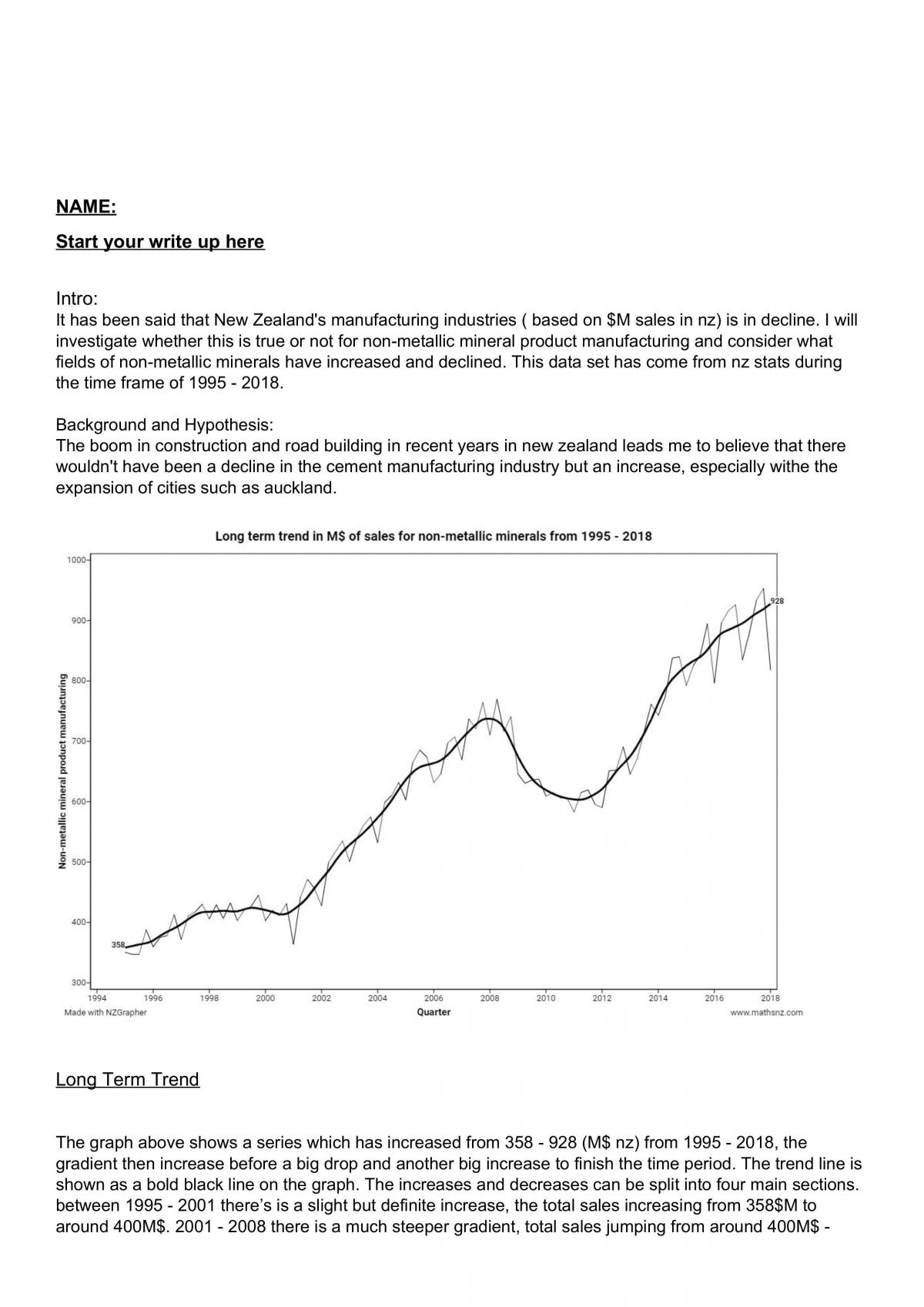 AS 91580 - Time series - Page 3
