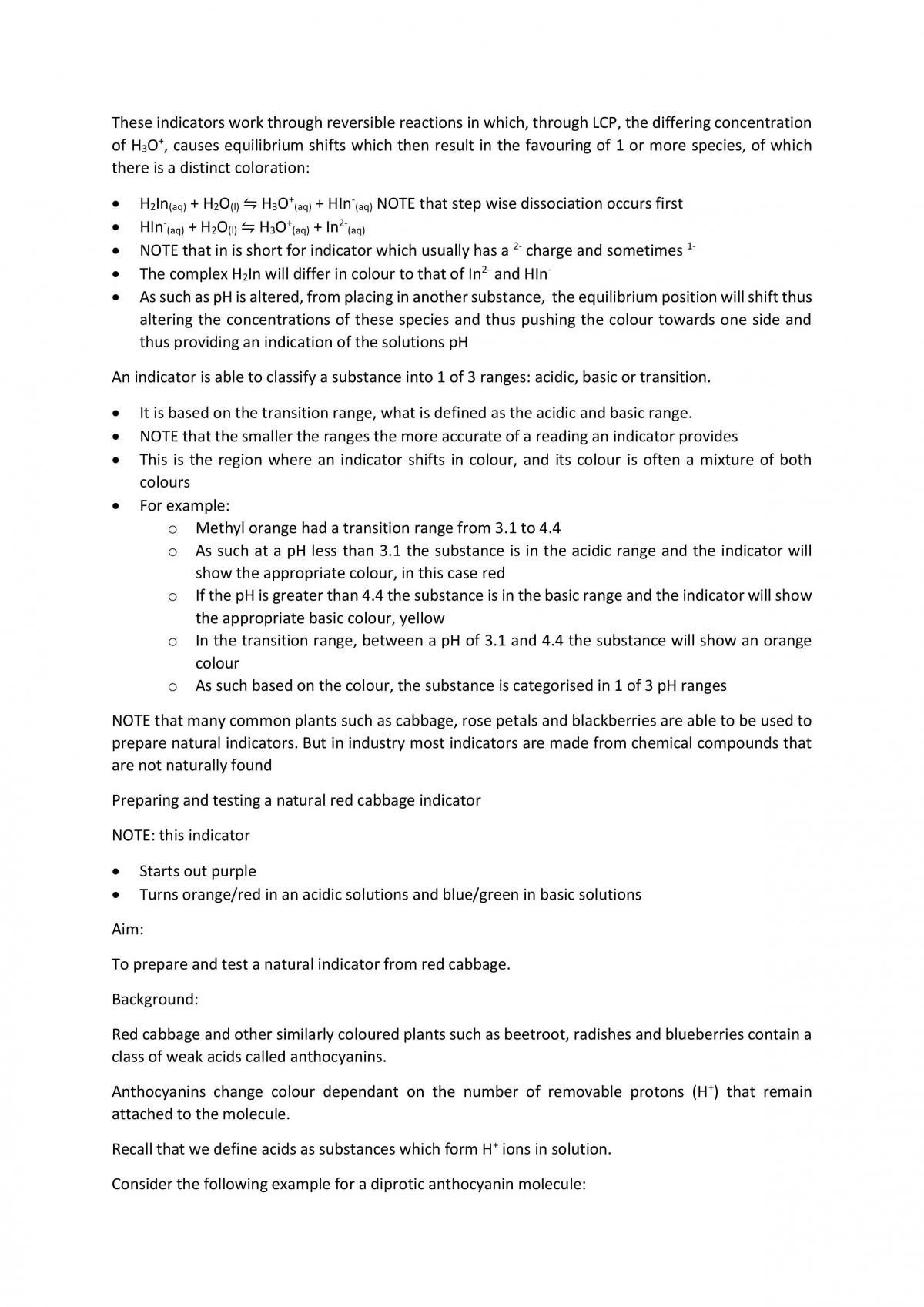 Year 12 Module 6 Chemistry Notes - Page 3