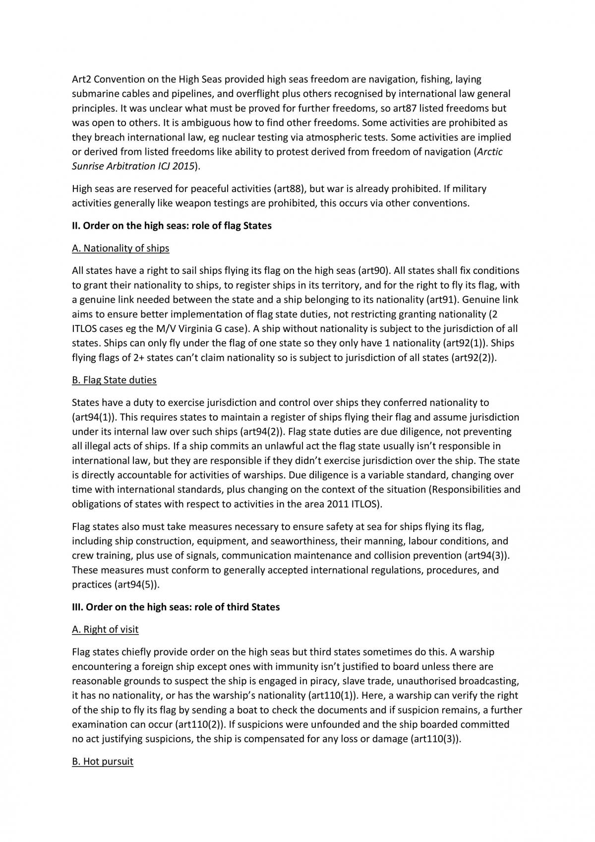 Law of the Sea Full Course Notes - Page 25