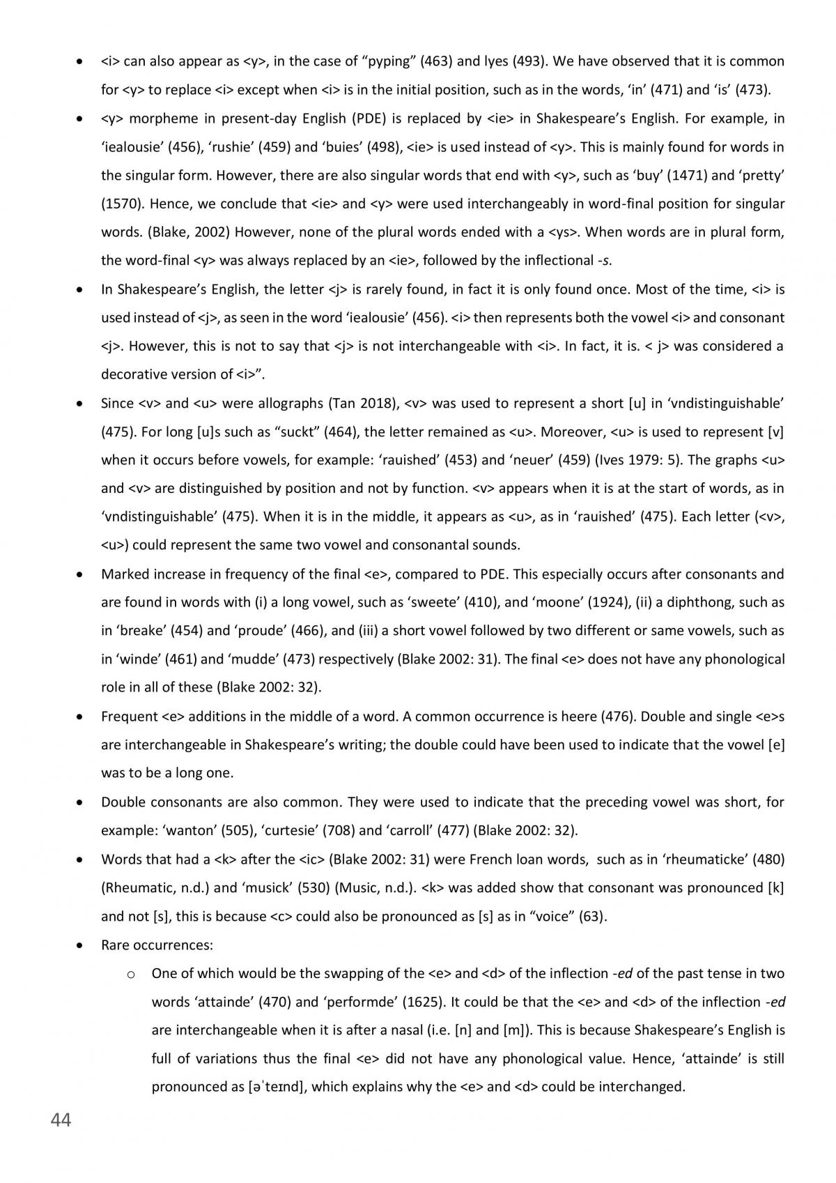 Historical Variation in English Notes - Page 44
