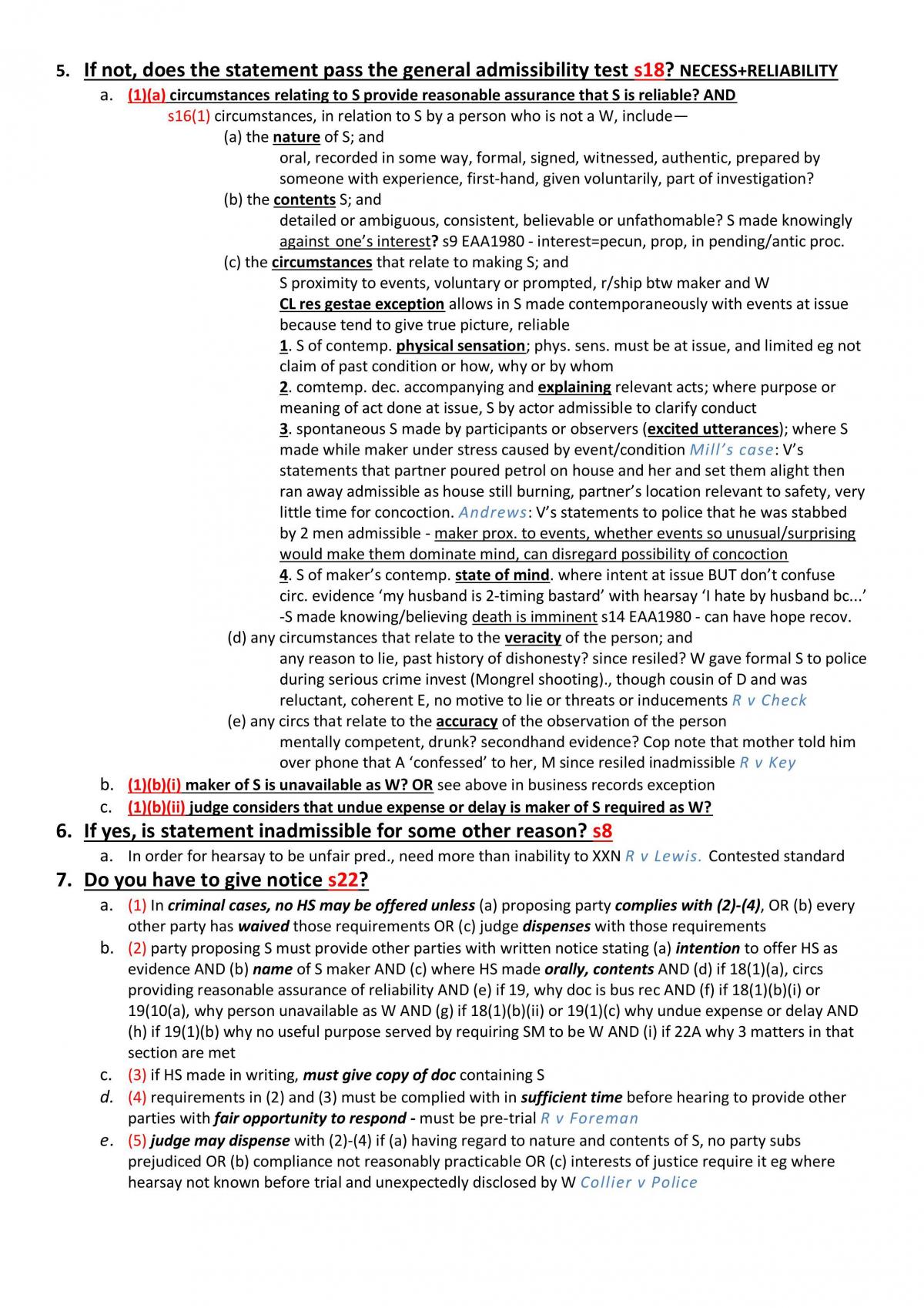 Evidence LAWGENRL 401 Notes - Page 25