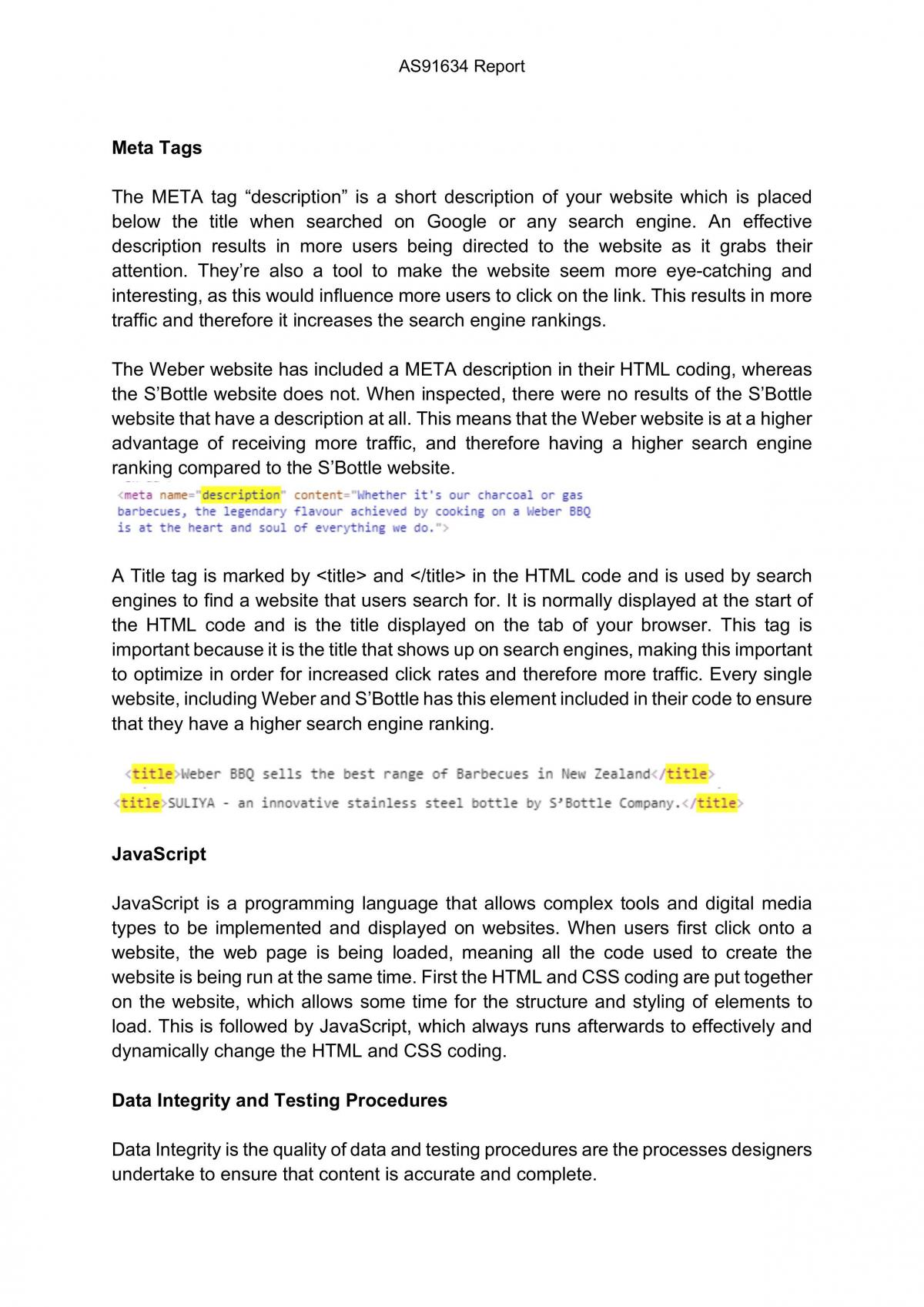 AS 91634: Website Report - Page 16