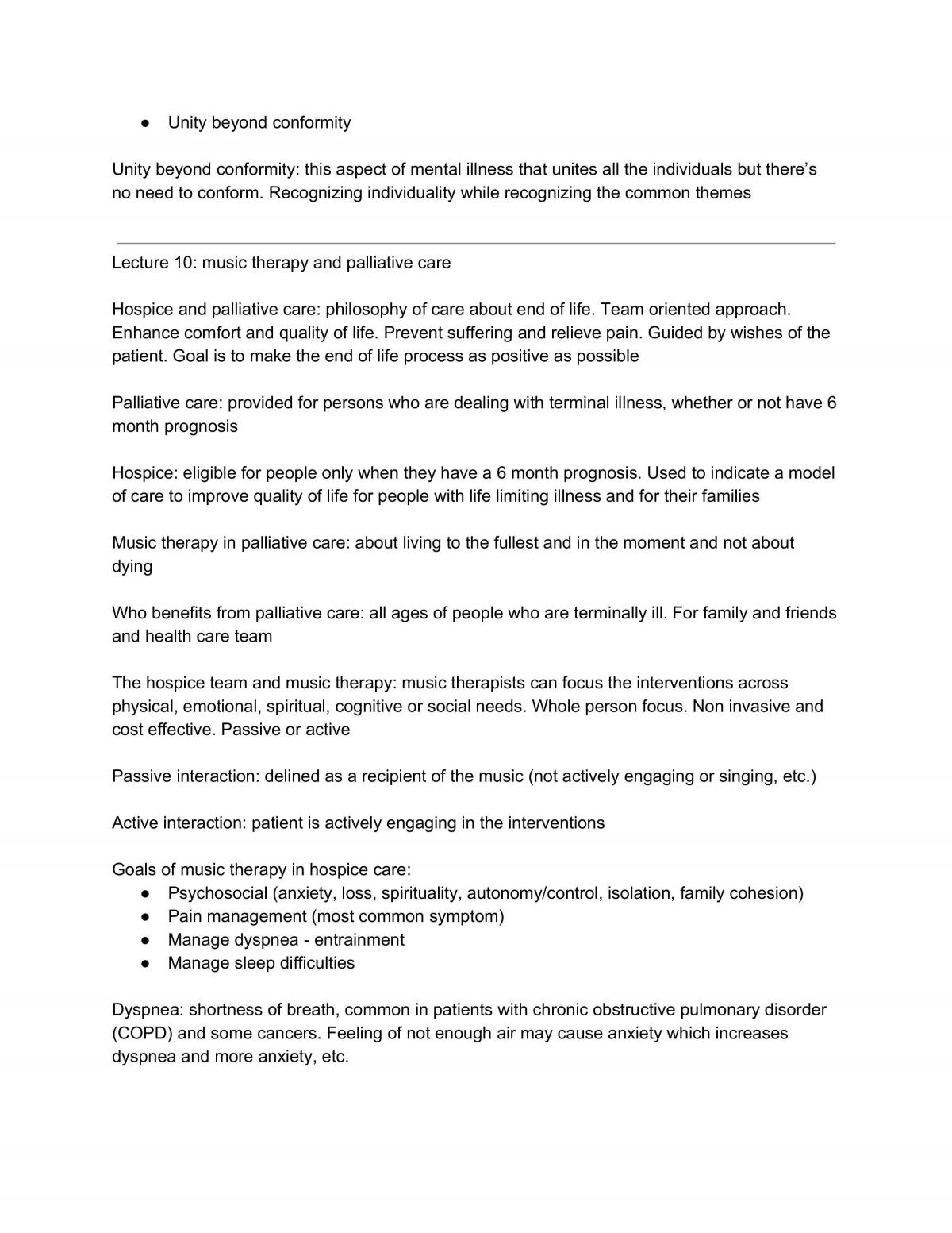 Introduction to the Practice of Music Therapy Entire Course Notes - Page 40