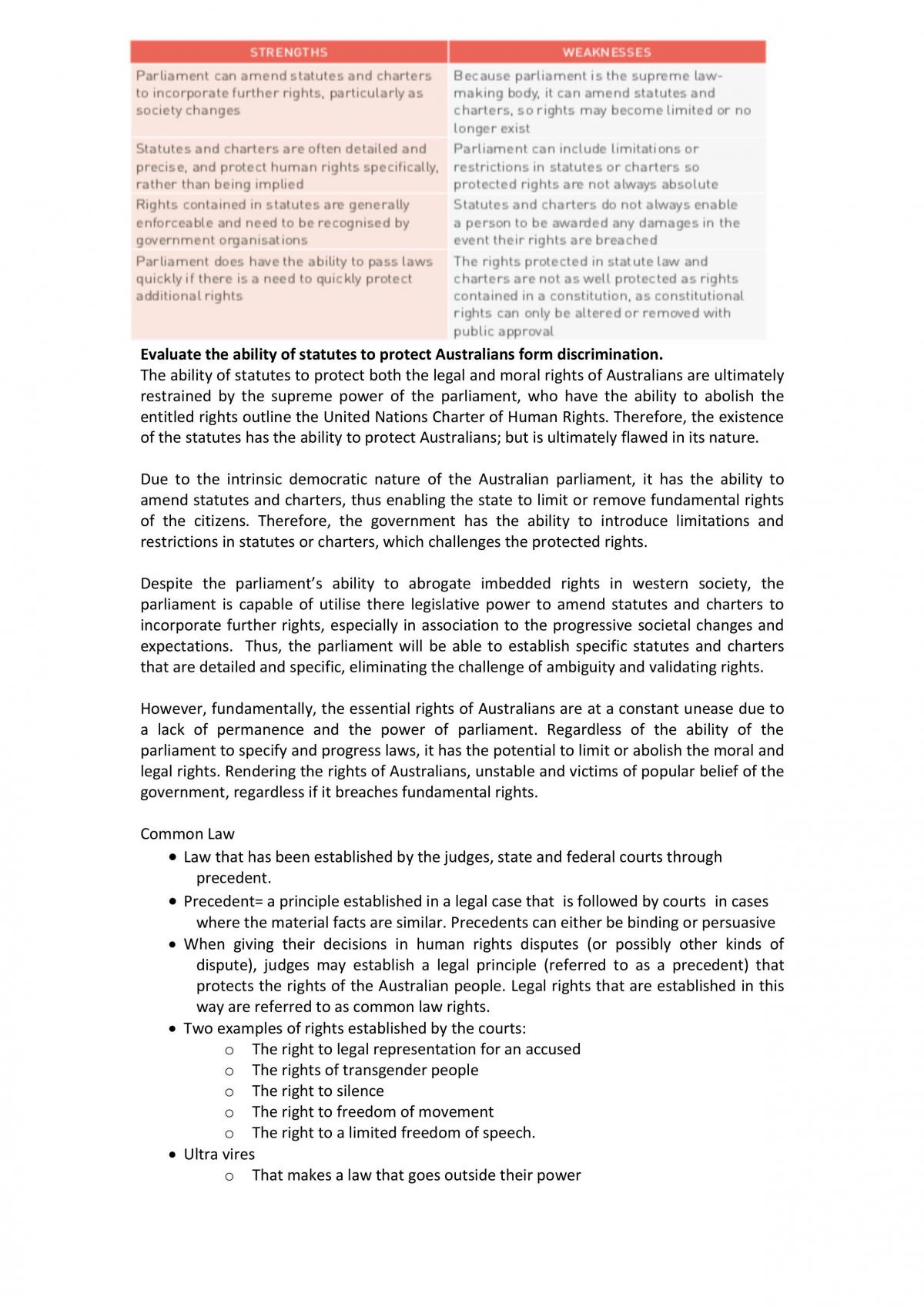 Unit 2 Legal Studies Notes - Page 30