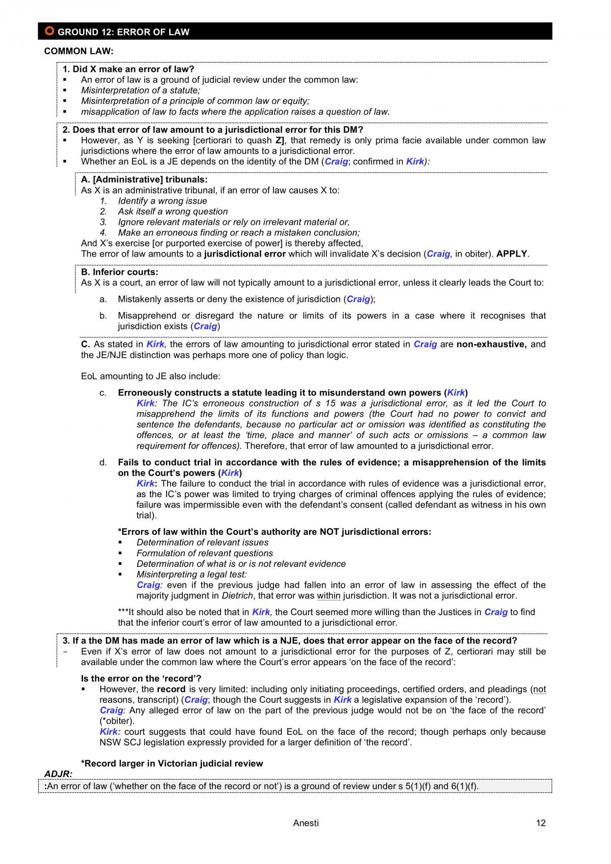 Admin Law Notes - Page 12
