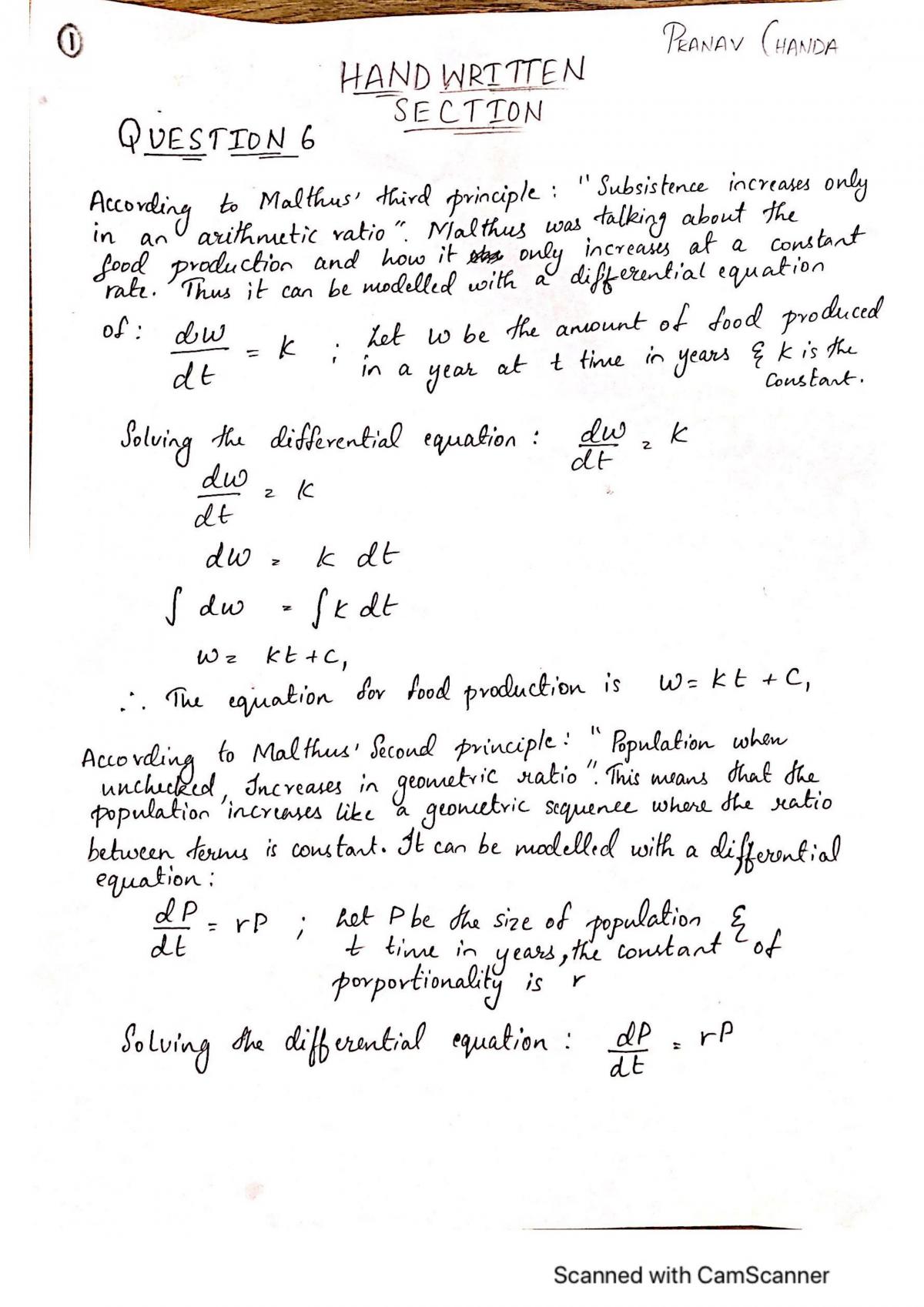 Mathematics Extension Assignment - Logistic Equation  - Page 13