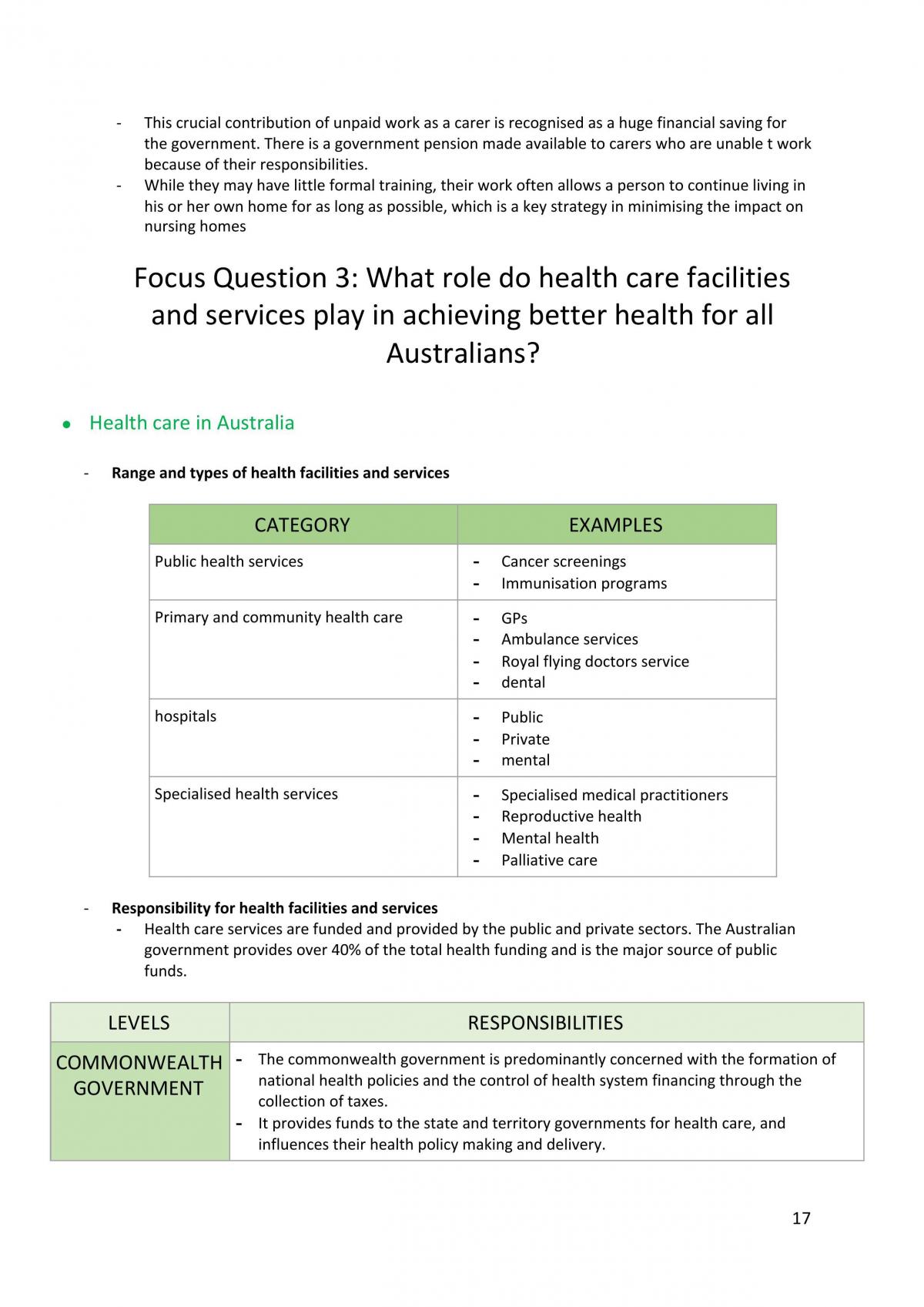 PDHPE - Health Priorities in Australia - Page 17