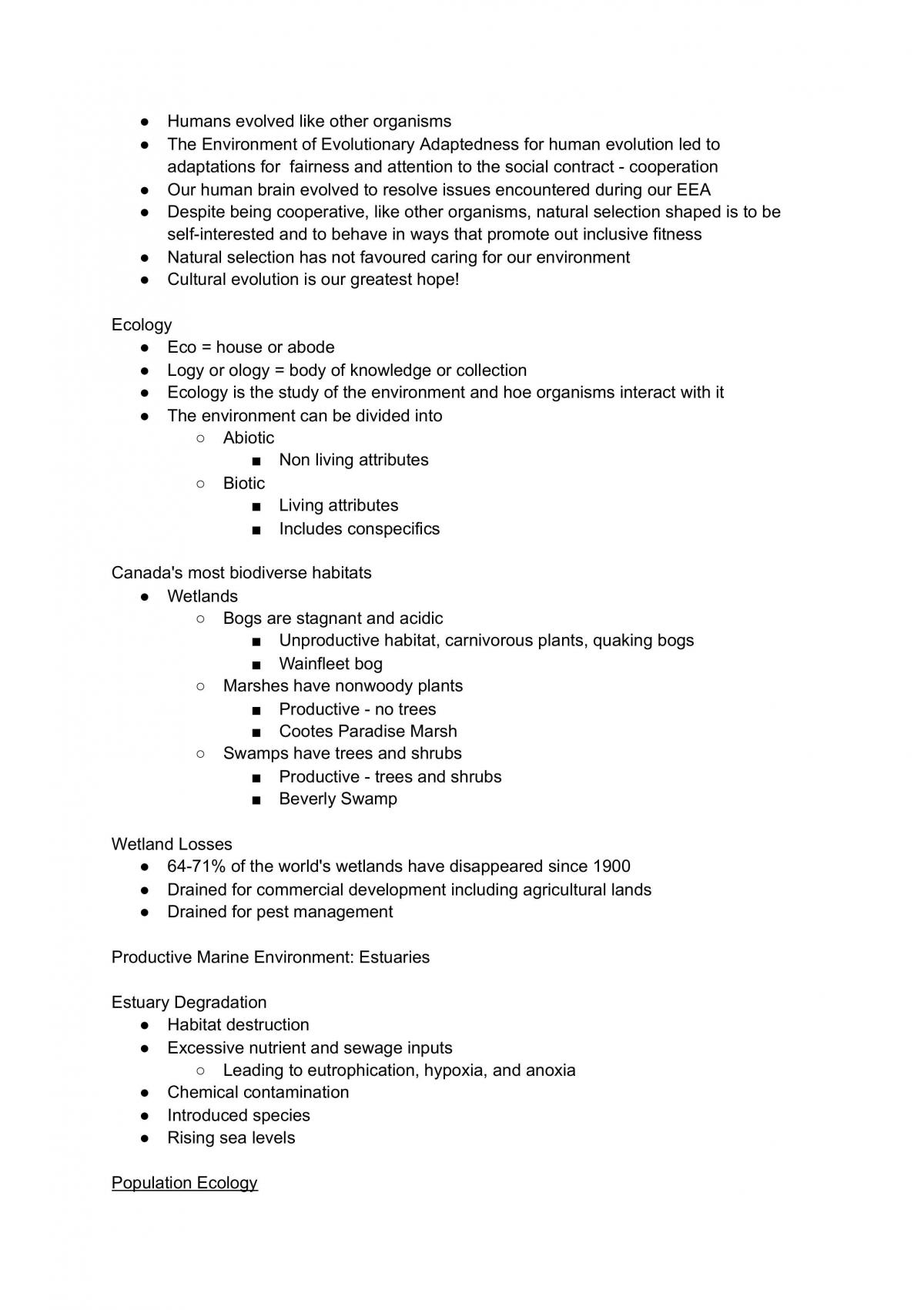Bio 1M03 Study Notes - Page 36