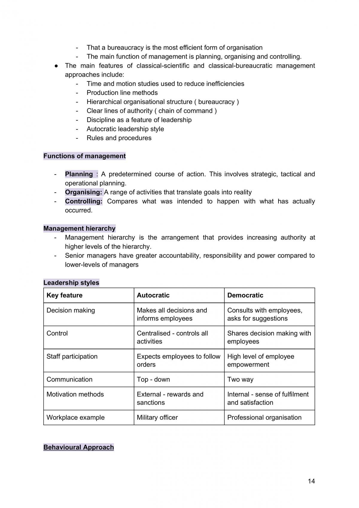 Business Studies Syllabus Notes year 11 - Page 9