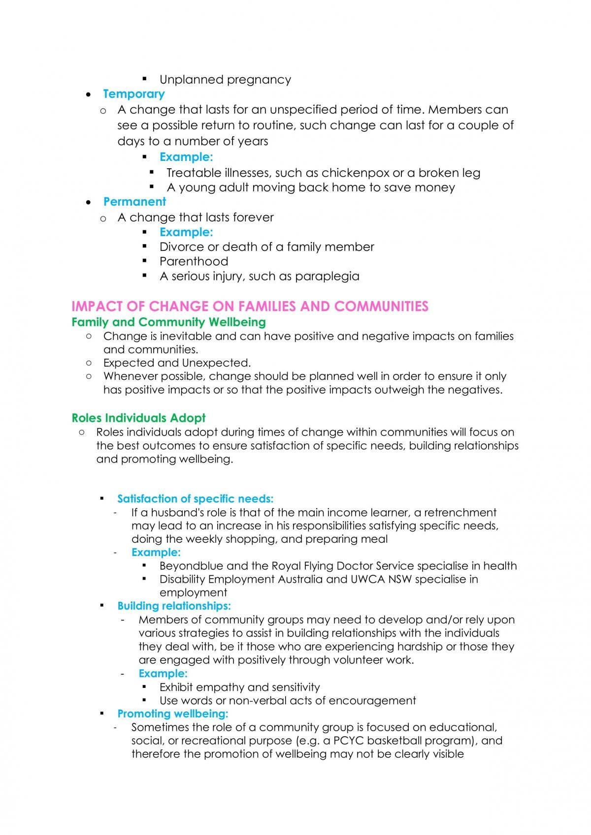Community and Family studies Preliminary course study notes  - Page 16