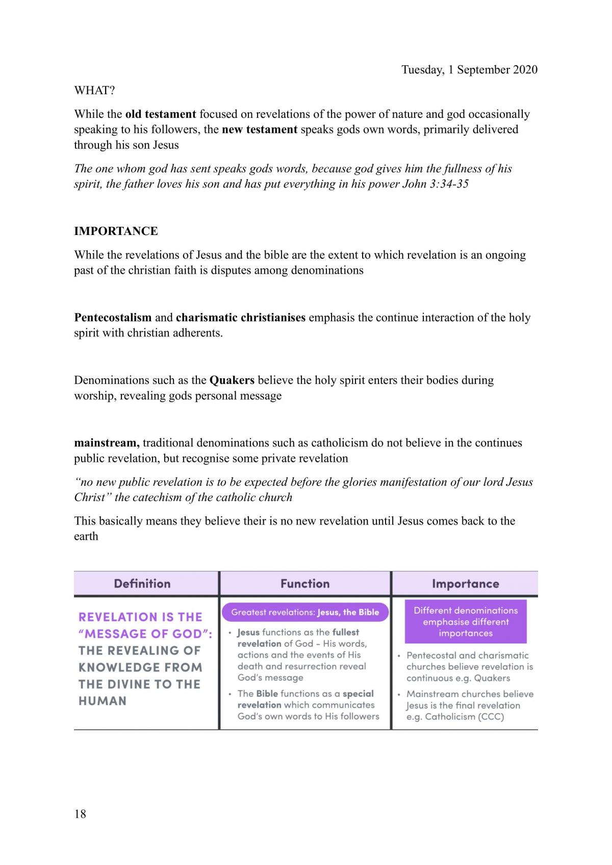 Prelim Christianity complete notes - Page 18