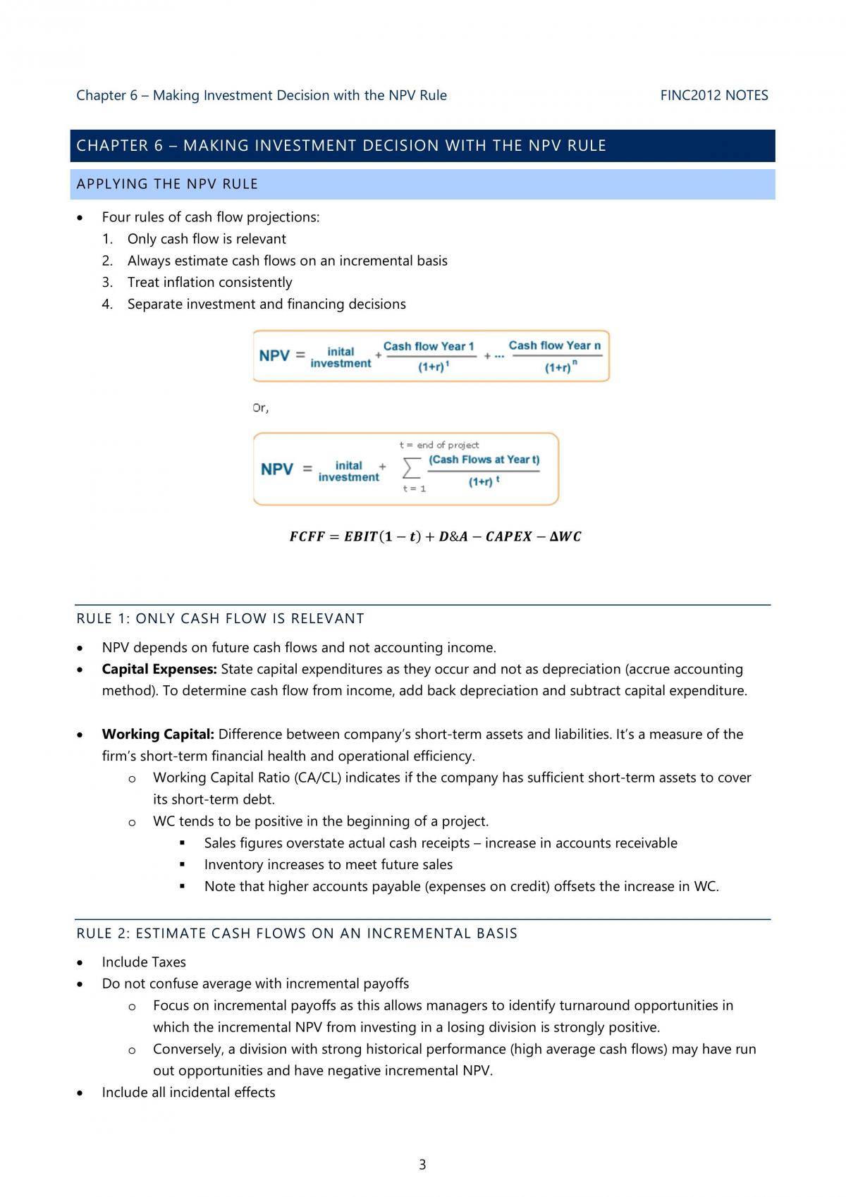 FINC2012 Full Study Notes - Page 3