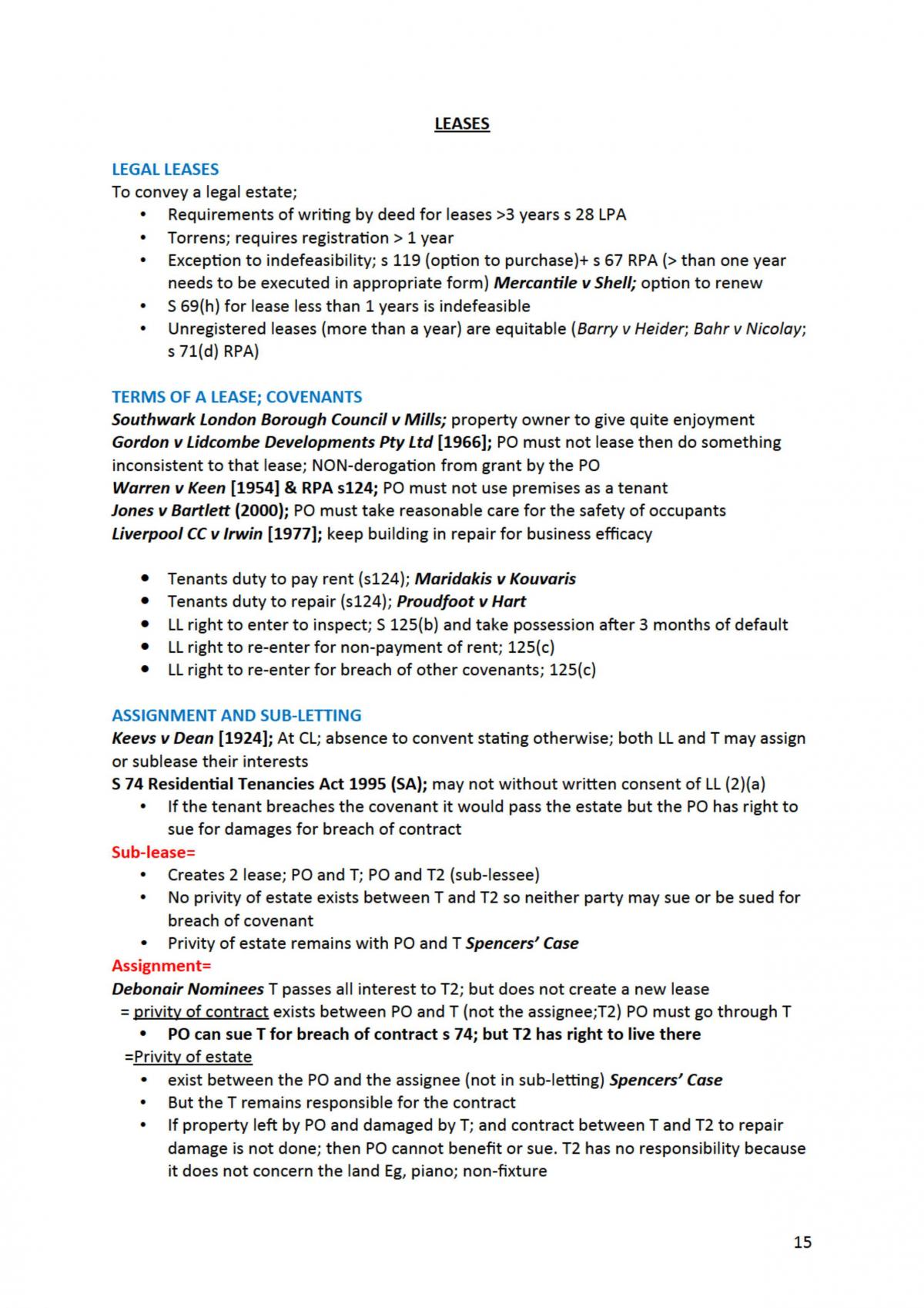 Complete real property notes - Page 15