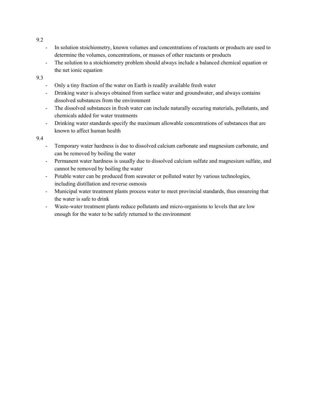 SCH3U Final Exam Study Notes - Page 16