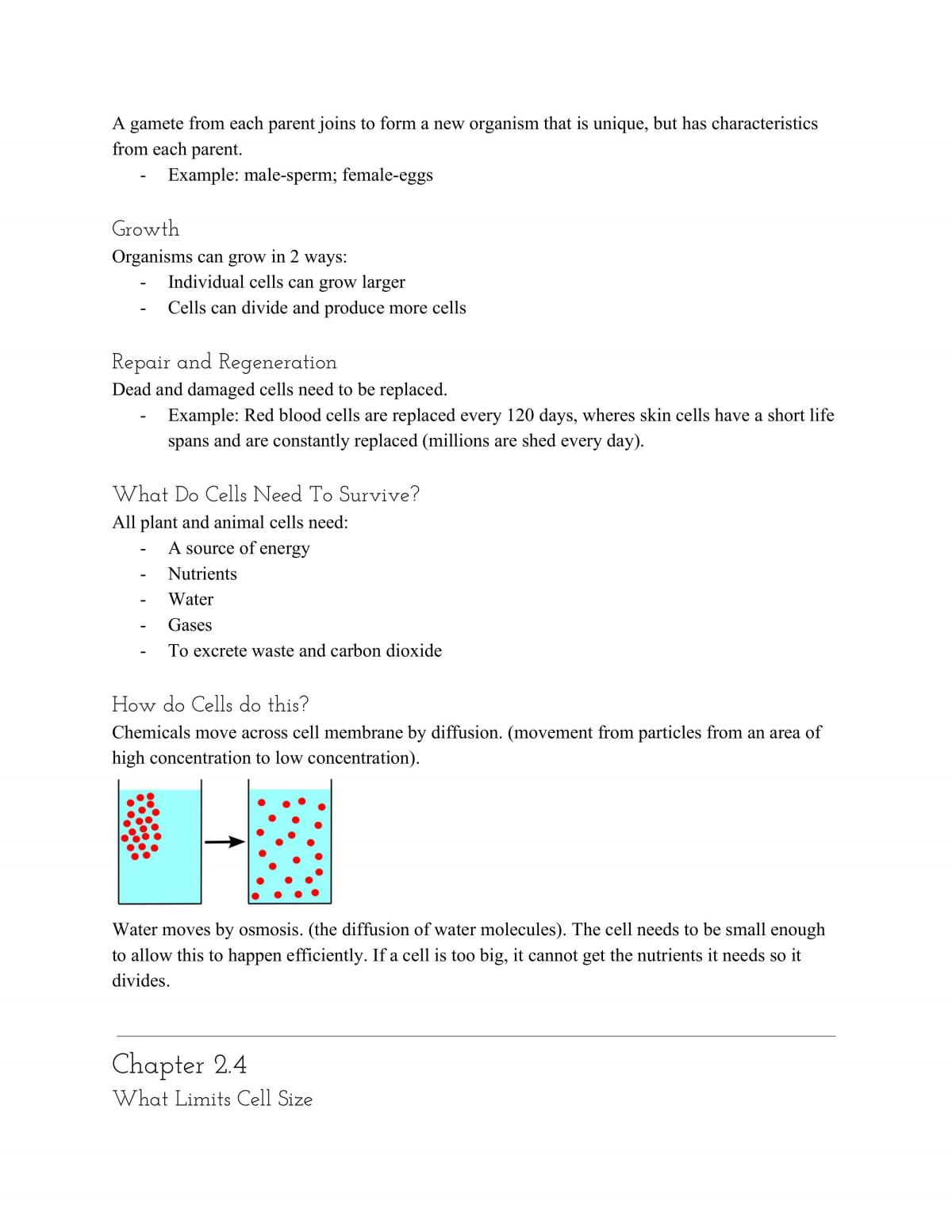 Grade 10 Biology Notes - Page 11