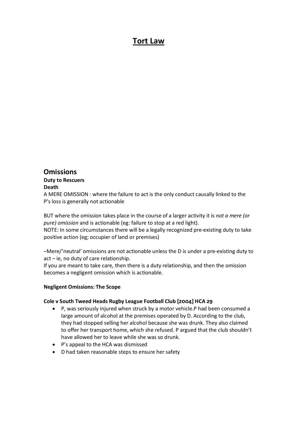 Tort Law notes - Page 94