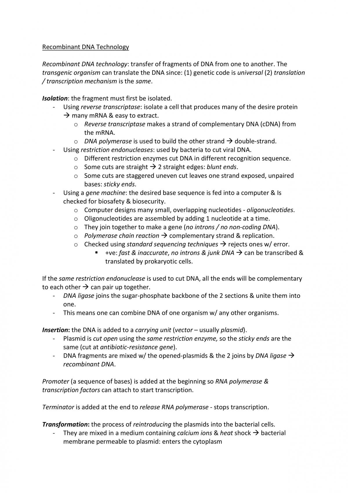Biology A2 Notes - Page 26