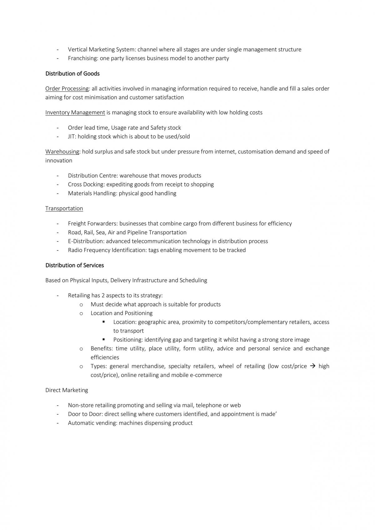 Complete Marketing Study Notes  - Page 22