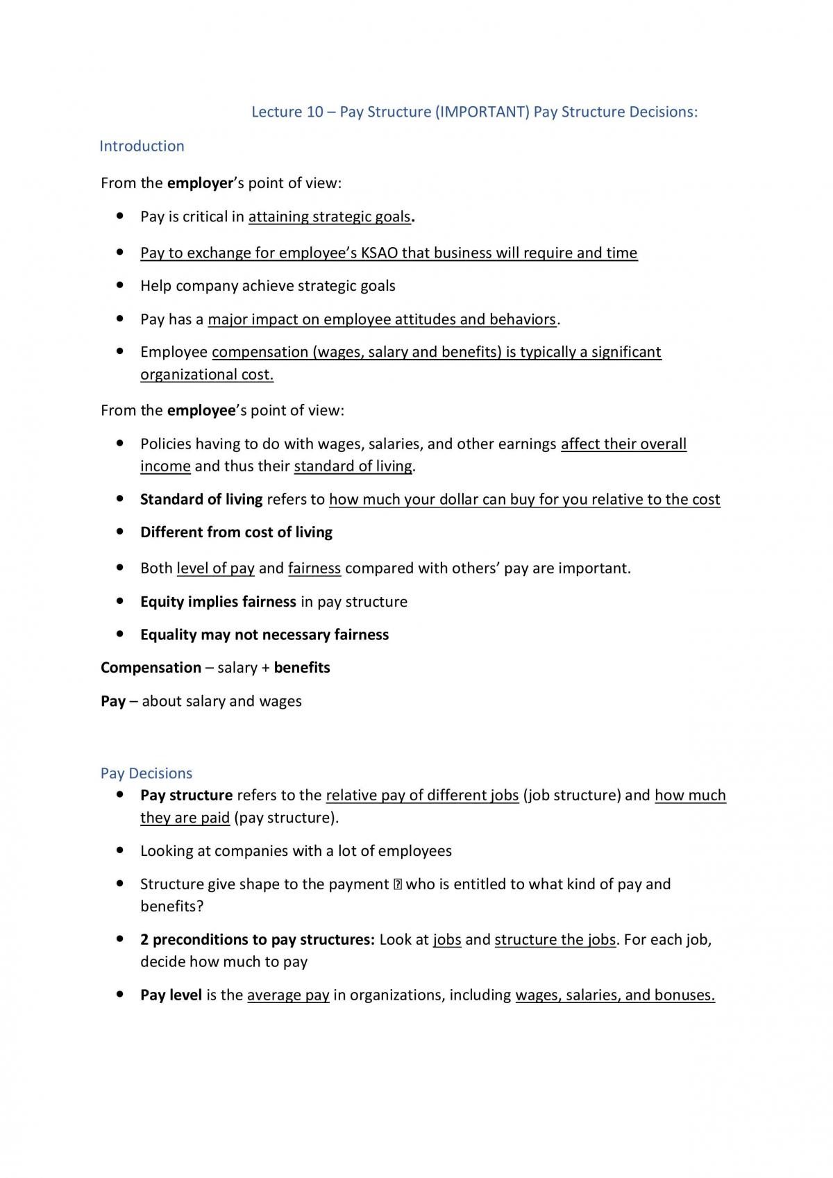 Intro to HRM Study Notes | HP8005 - Introduction to Human Resource  Management - NTU | Thinkswap