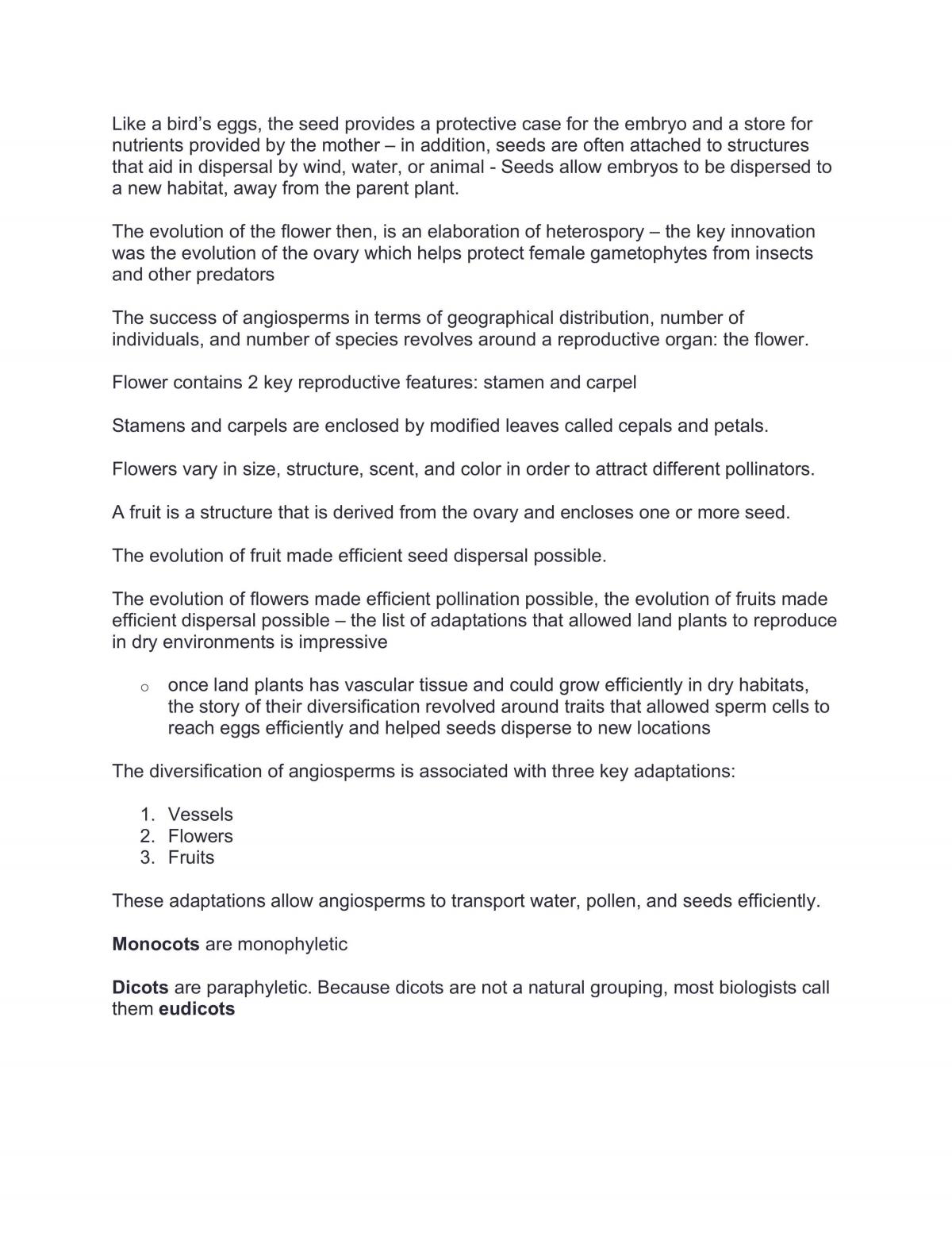 BIO153 Diversity of Organisms Notes - Page 28