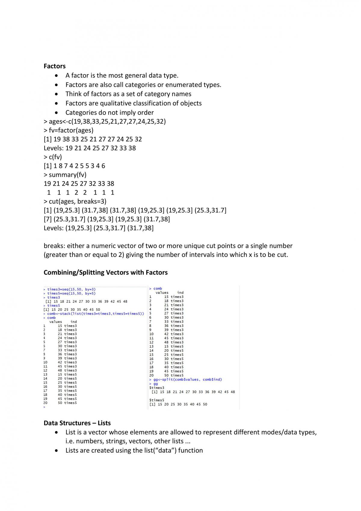 R and Python Notes | BC3407 - R and Python for Business Analytics - NTU |  Thinkswap