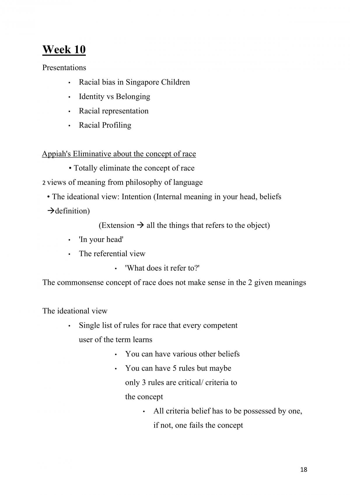 HY3021 Philosophy of Race and Gender Notes - Page 18