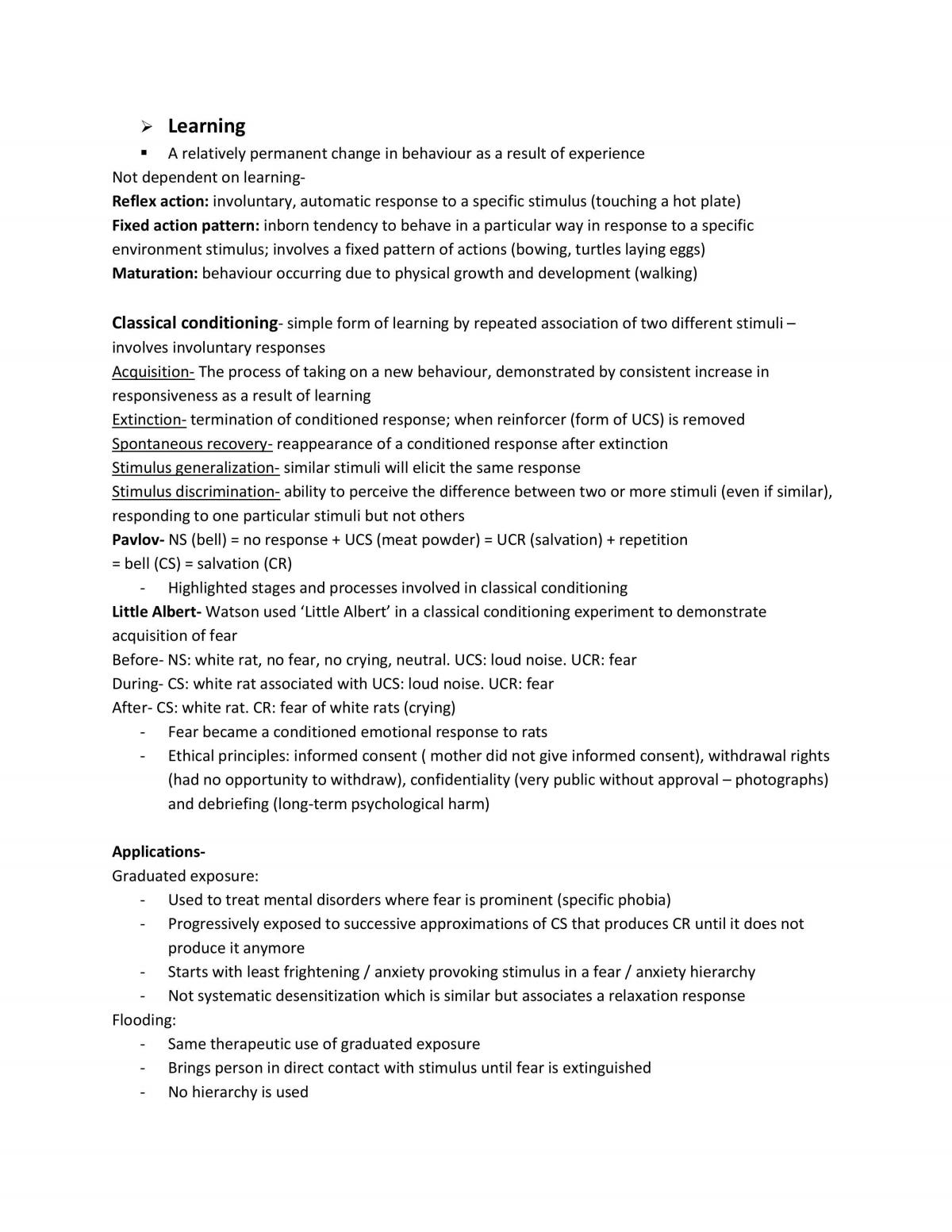 Psychology 3/4 Study Notes - Page 15