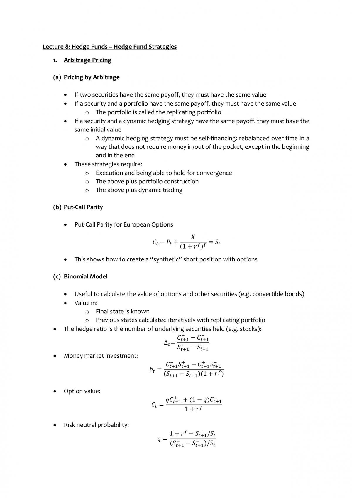 BF3207 - Alternative Investments Notes - Page 34