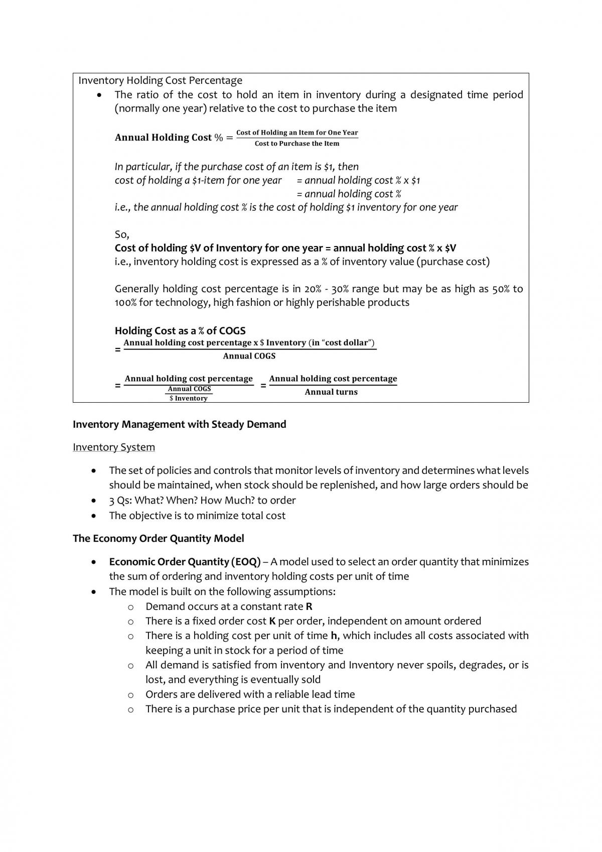 BE1401 - Business Operations and Processes Notes - Page 36