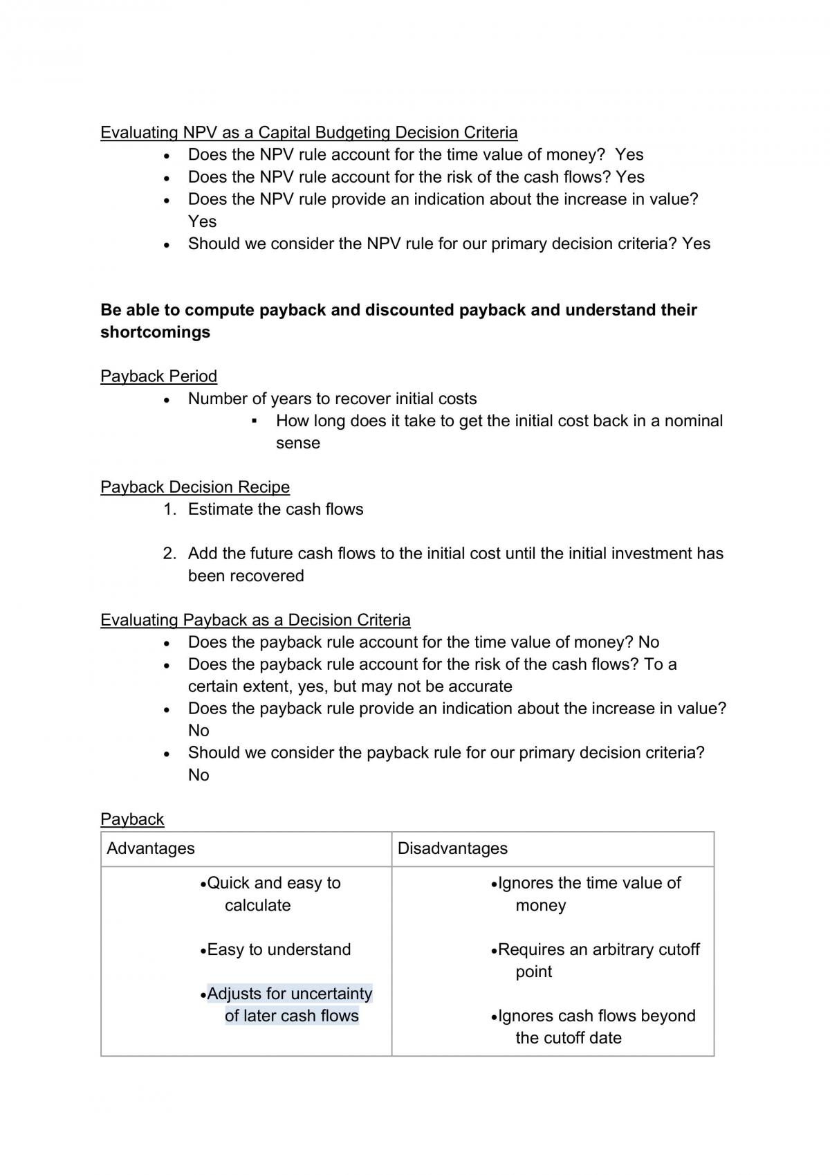 FIN2704 Summary Notes - Page 42