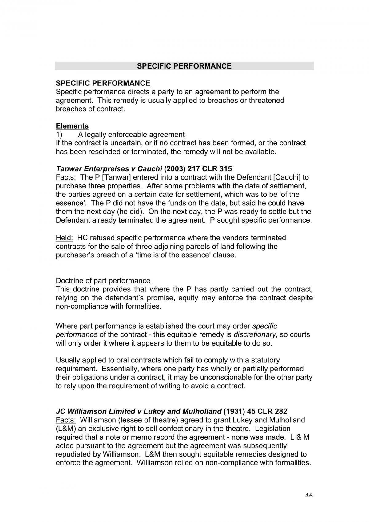 Remedies Case Summary - Page 46