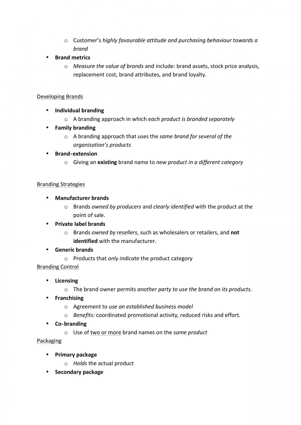Marketing Foundation Notes - Page 25