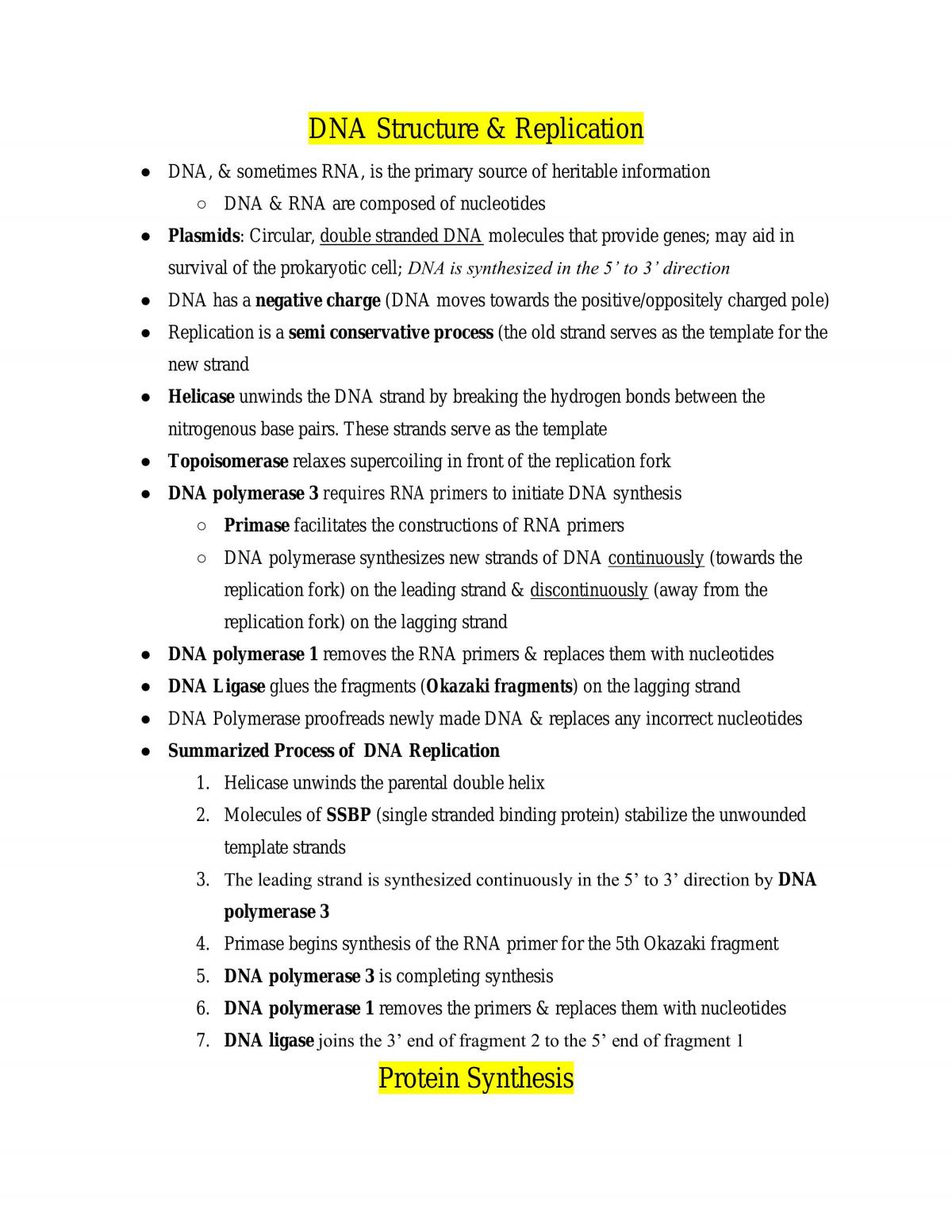 Biology 121 Study Notes - Page 20