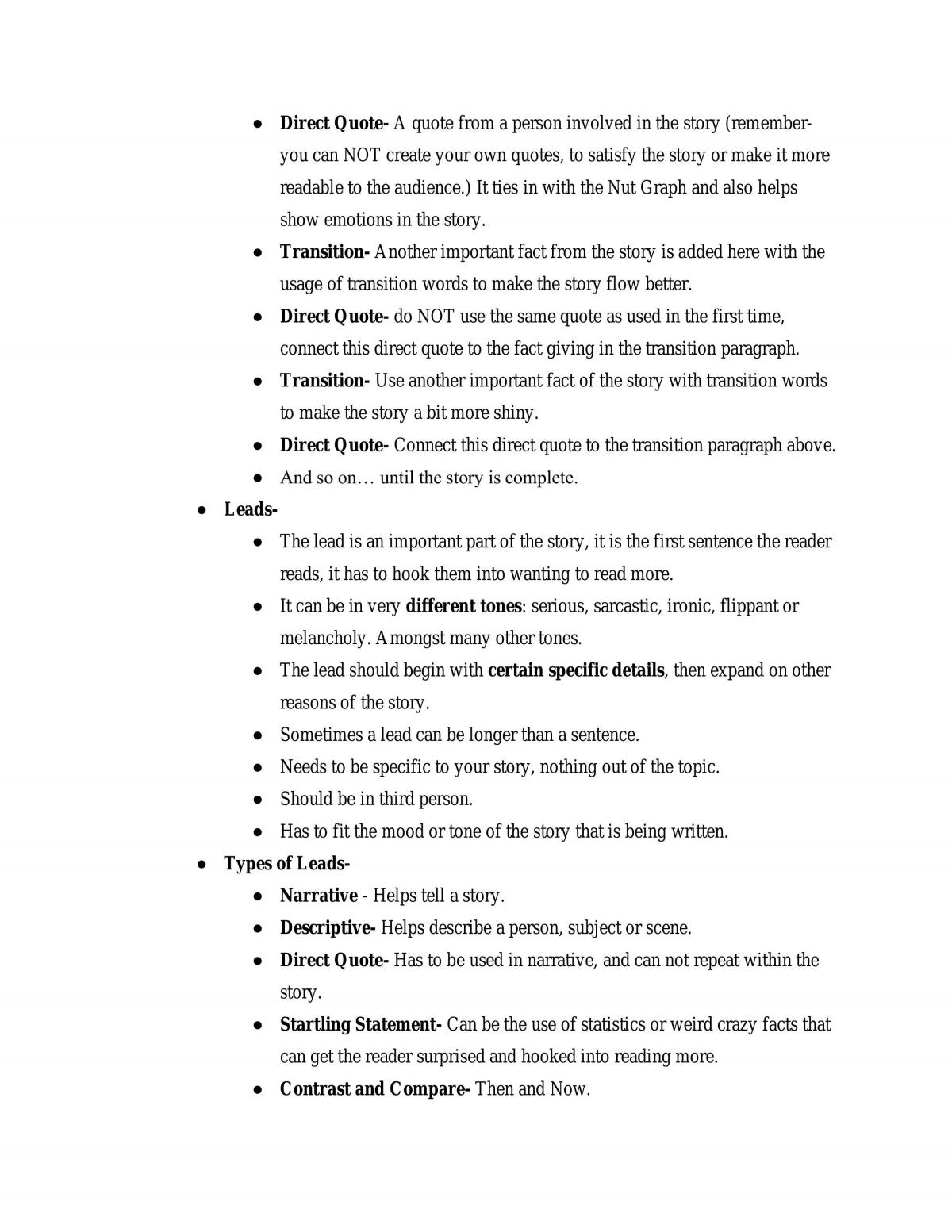 Journalism 120 Notes  - Page 15