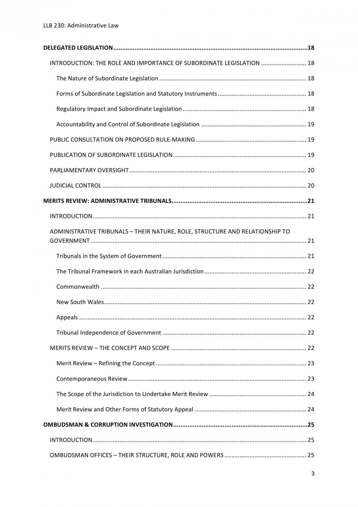 LLB230 Admin Law Exam Notes - Page 3