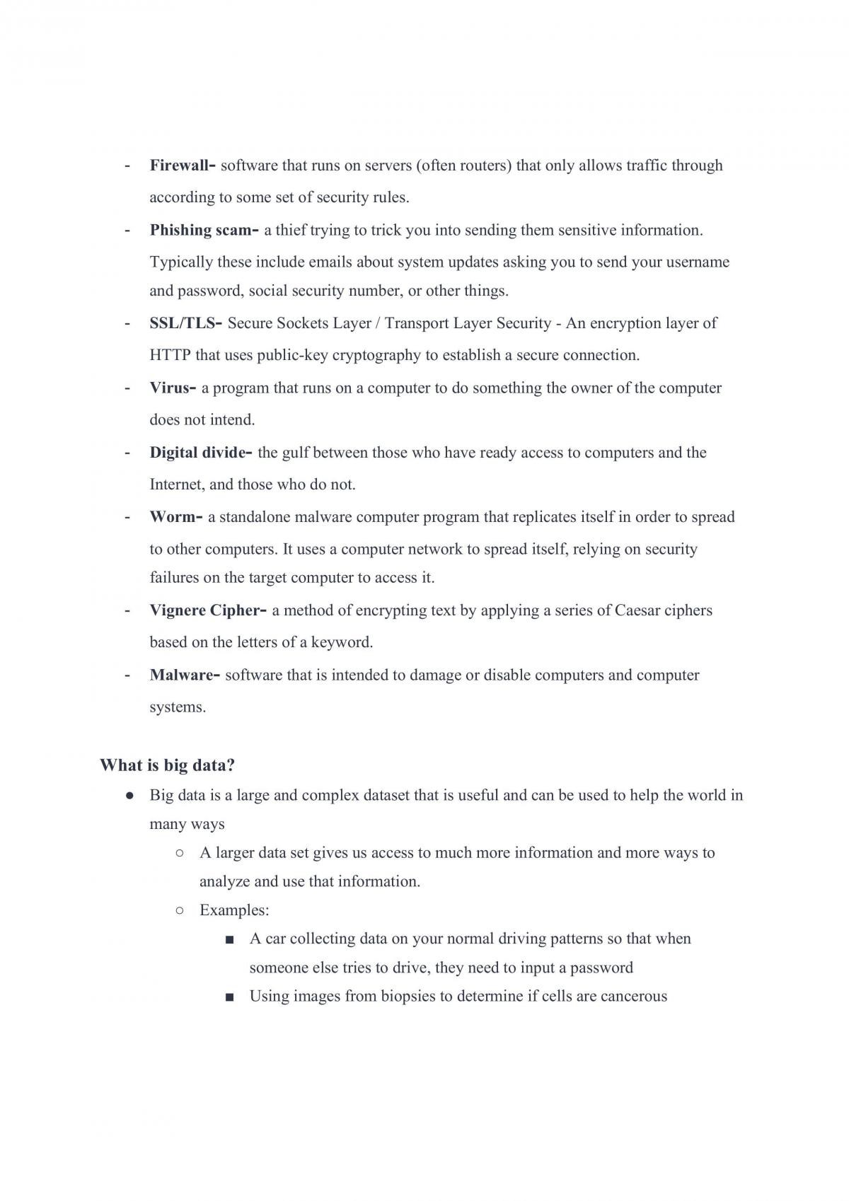 Computer Science 110 Notes - Page 18
