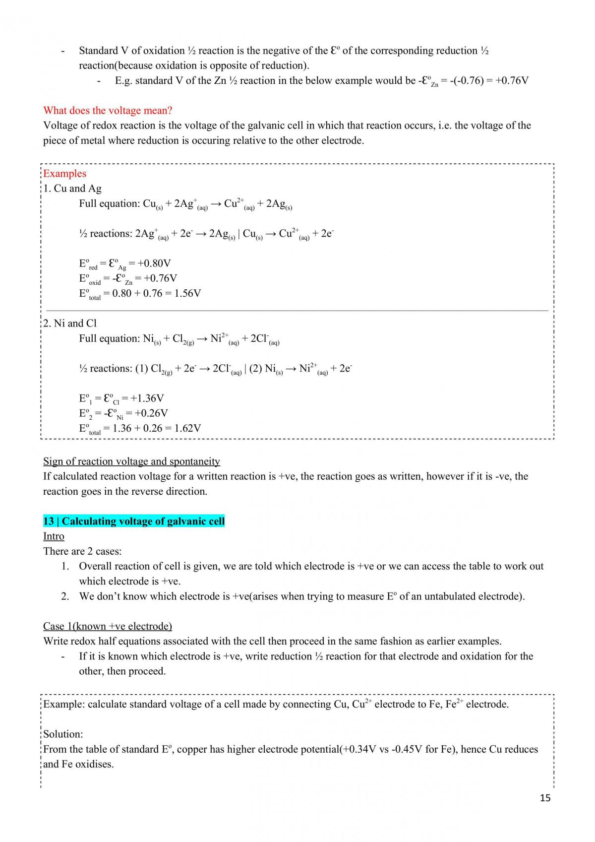 Chemistry Year 11 Notes - Page 48