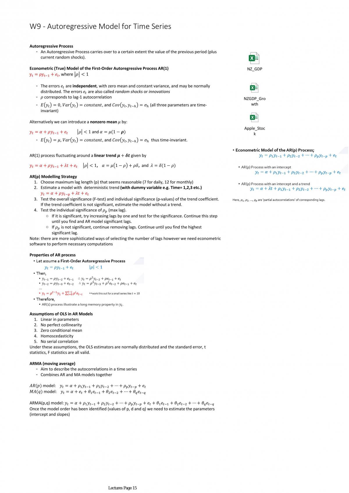 FINC203 Study Notes - Page 15